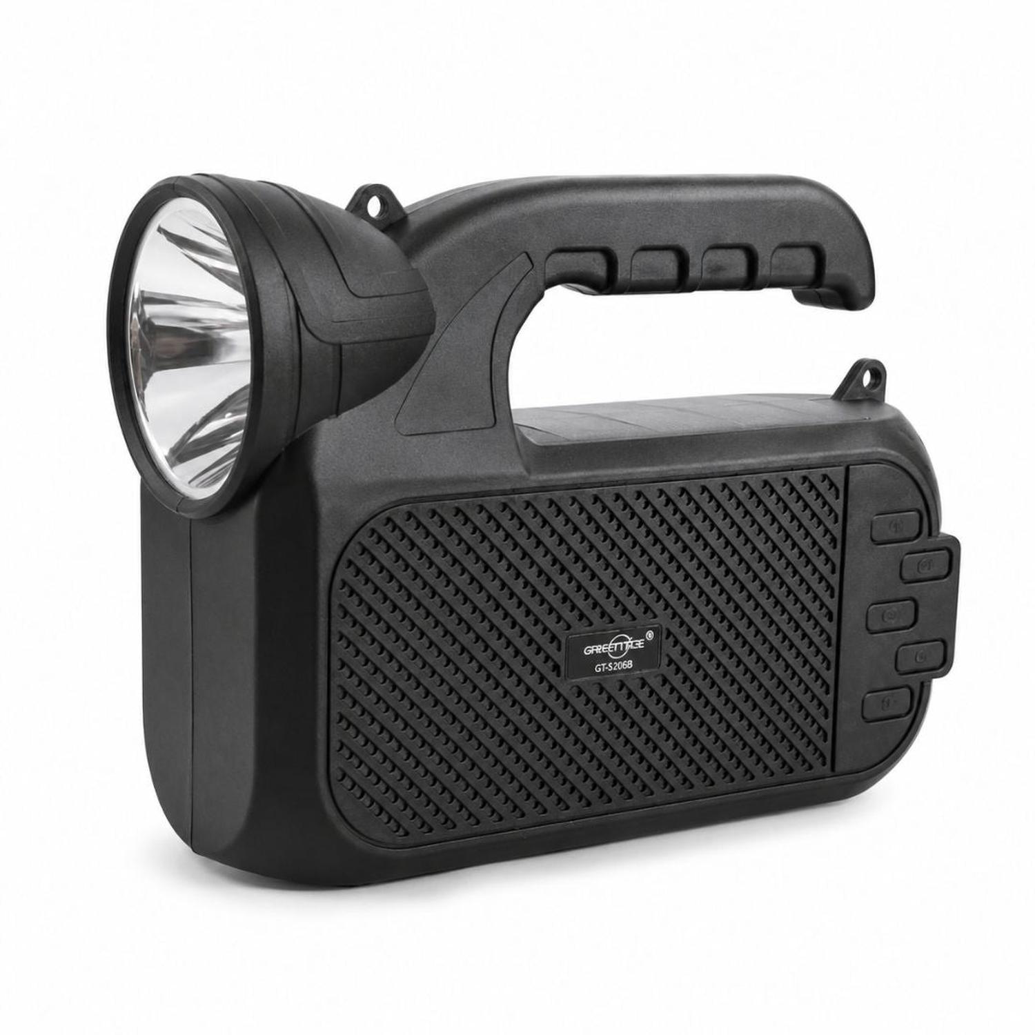 PARLANTE BLUETOOTH GTS-2068 CON LINTERNA Y PANEL SOLAR RECARGABLE RADIO USB TF - 4