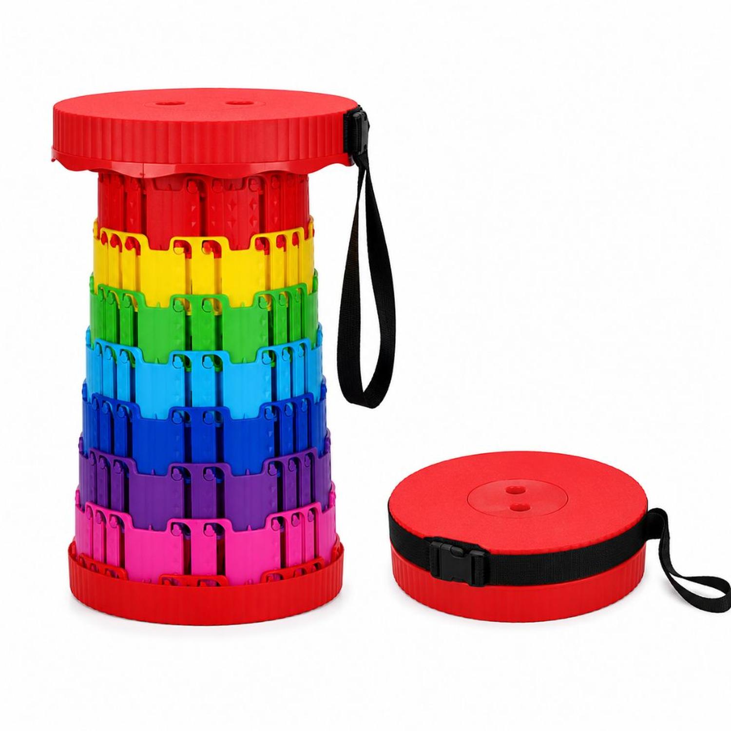 BANCO PLEGABLE RETRÁCTIL PORTÁTIL MULTIUSOS PARA CAMPING PESCA VIAJES COLOR ALEATORIO - 5