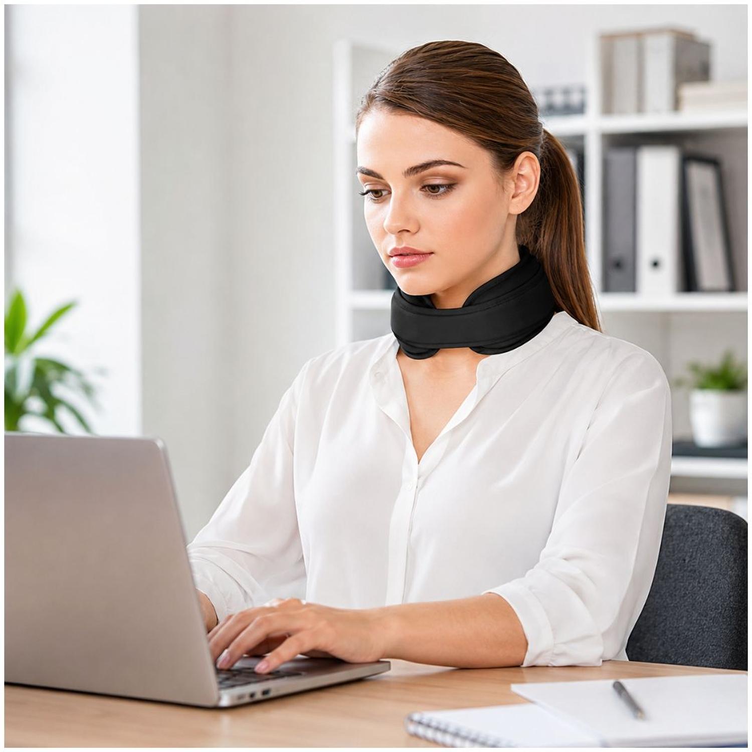 COLLAR TERAPÉUTICO PARA CUELLO CUELLERA FRÍO Y CALOR AJUSTABLE COMPRESA DE GEL CERVICAL - 7