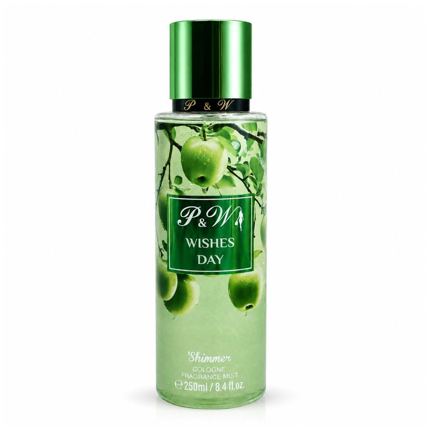 PERFUME MUJER 250ML COLONIA CORPORAL PYW FRAGANCIA MANZANA VERDE CON BRILLO - 5