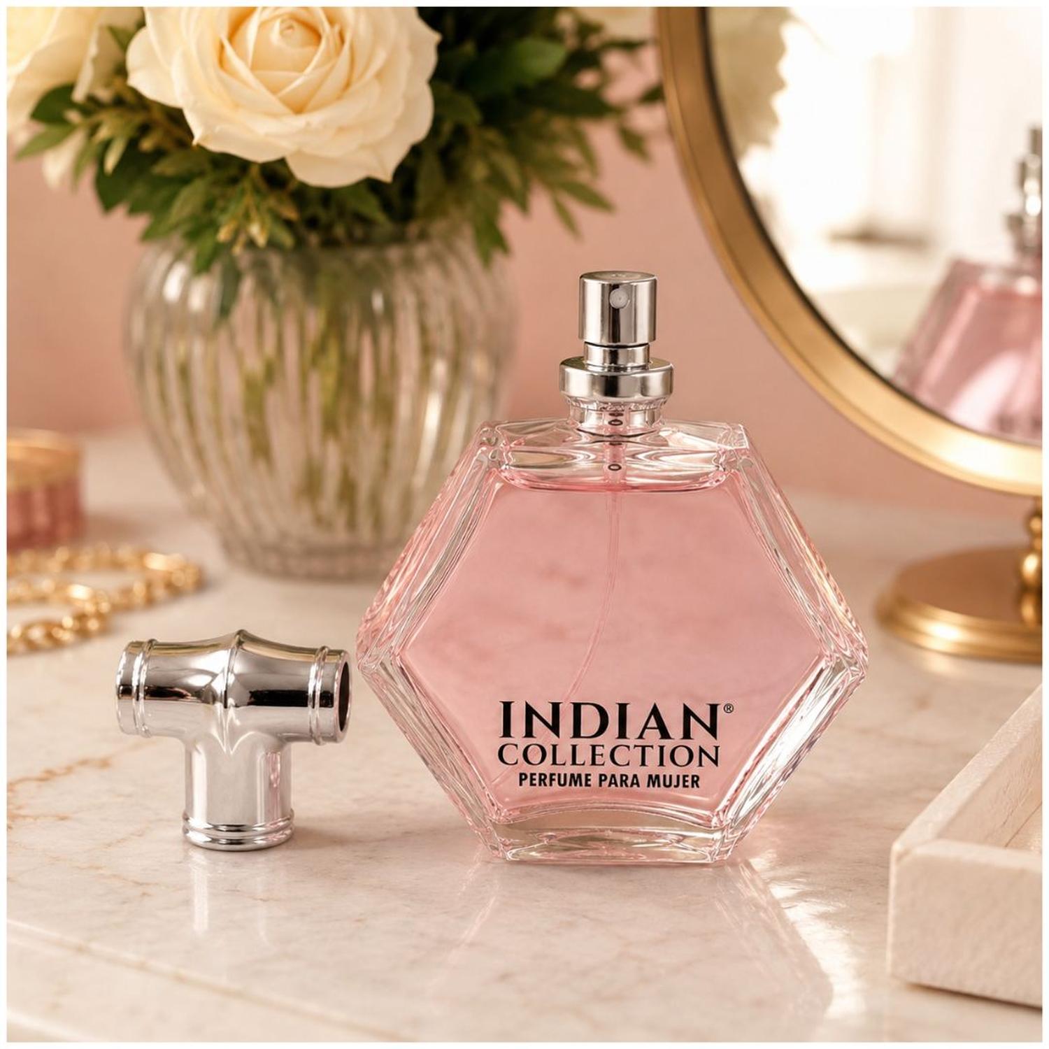 PERFUME PARA MUJER INDIAN COLLECTION 100ML FRAGANCIA FLORAL LARGA DURACIÓN GBL208 - 2