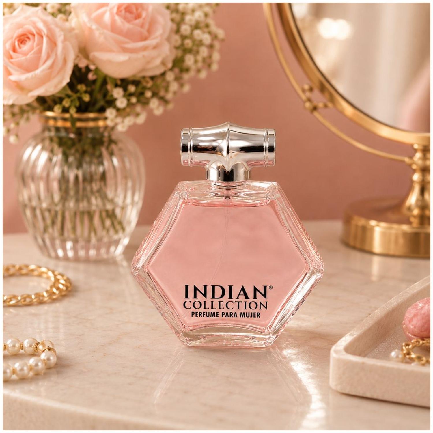 PERFUME PARA MUJER INDIAN COLLECTION 100ML FRAGANCIA FLORAL LARGA DURACIÓN GBL208 - 3