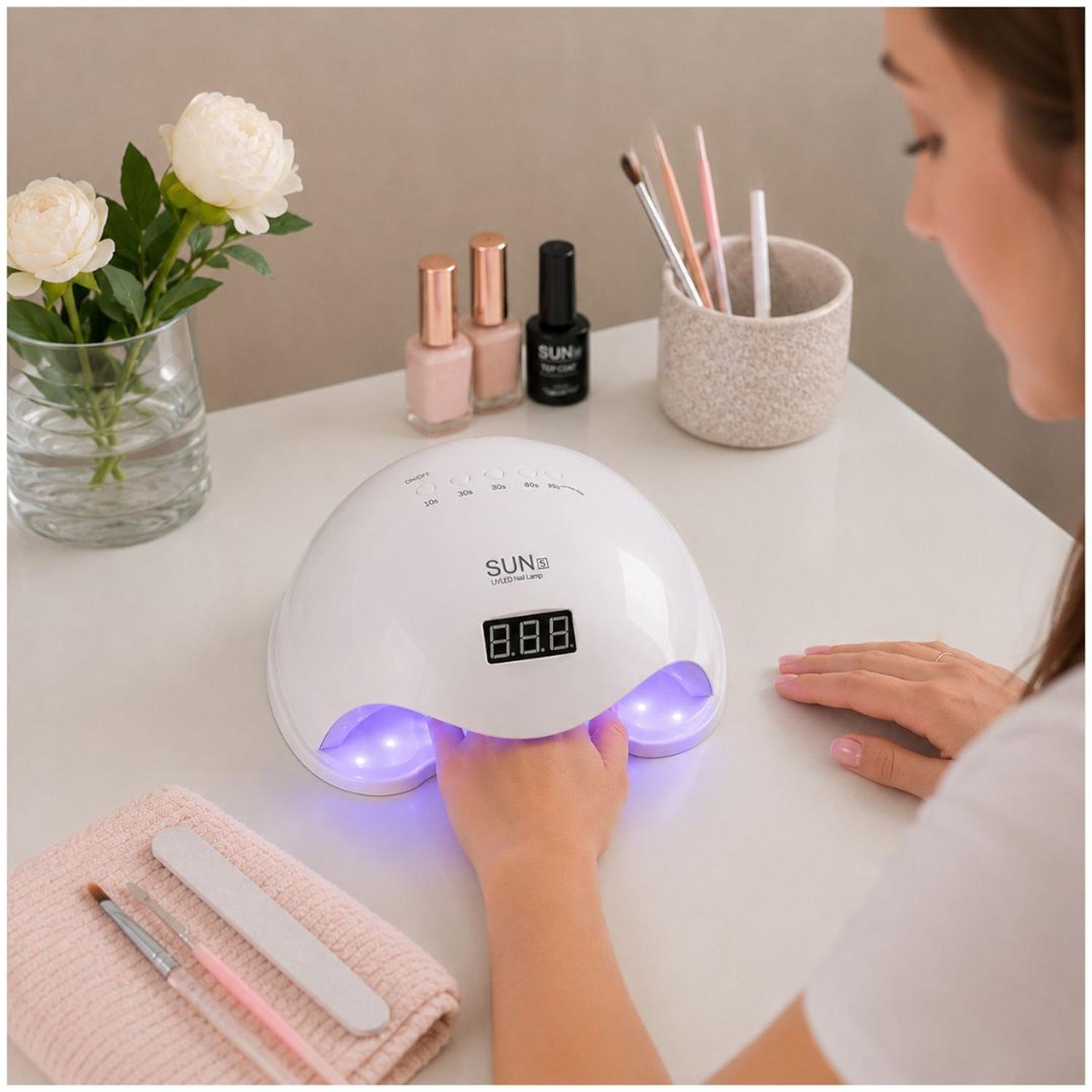 SECADOR DE UÑAS PROFESIONAL GRANDE UV/LED 48W SENSOR AUTOMÁTICO Y TEMPORIZADOR INTELIGENTE TAMAÑO M - 3