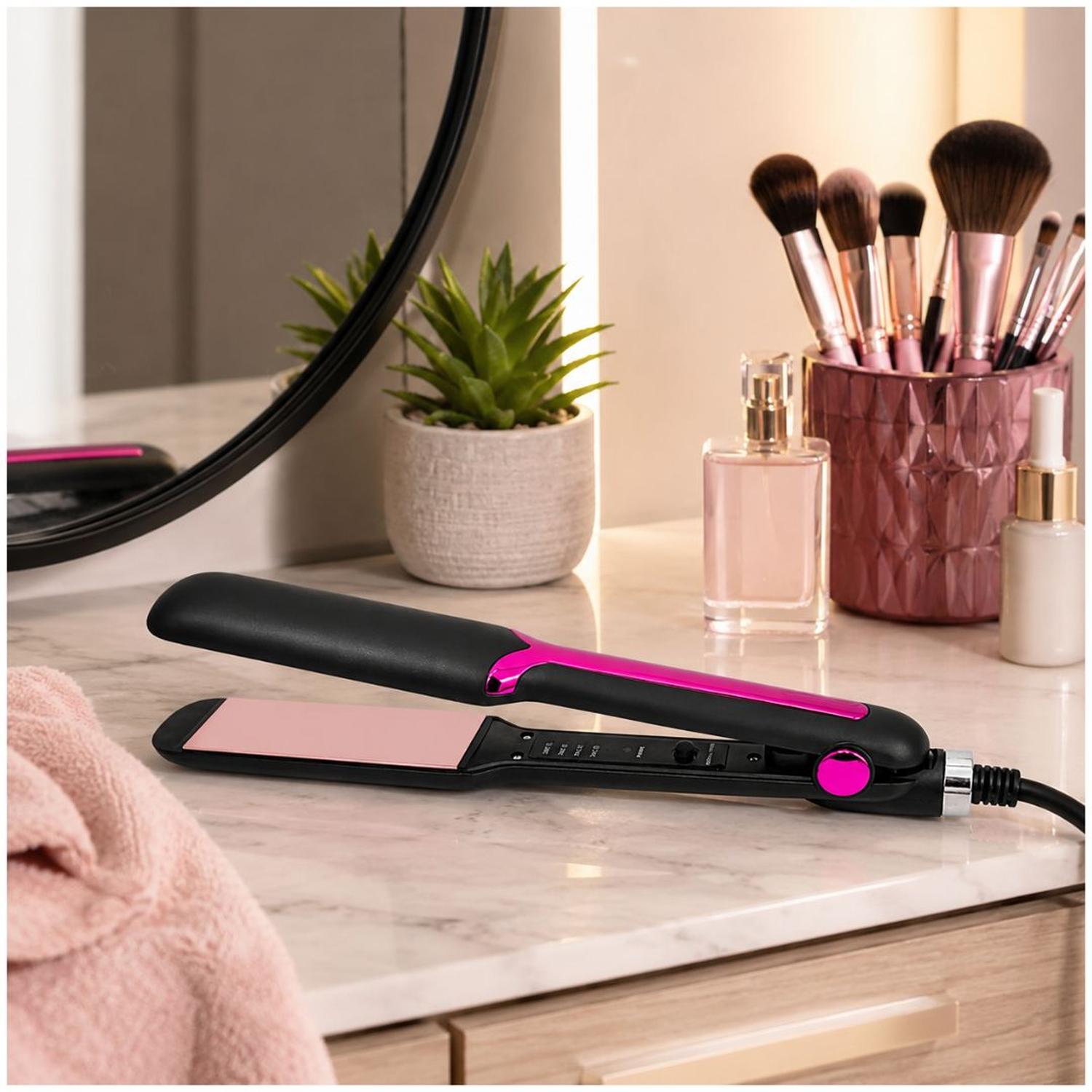 PLANCHA DE PELO ALISADOR PROFESIONAL PARA CABELLO PTC HL2580 T° 160°C-220°C TAMAÑO M - 2