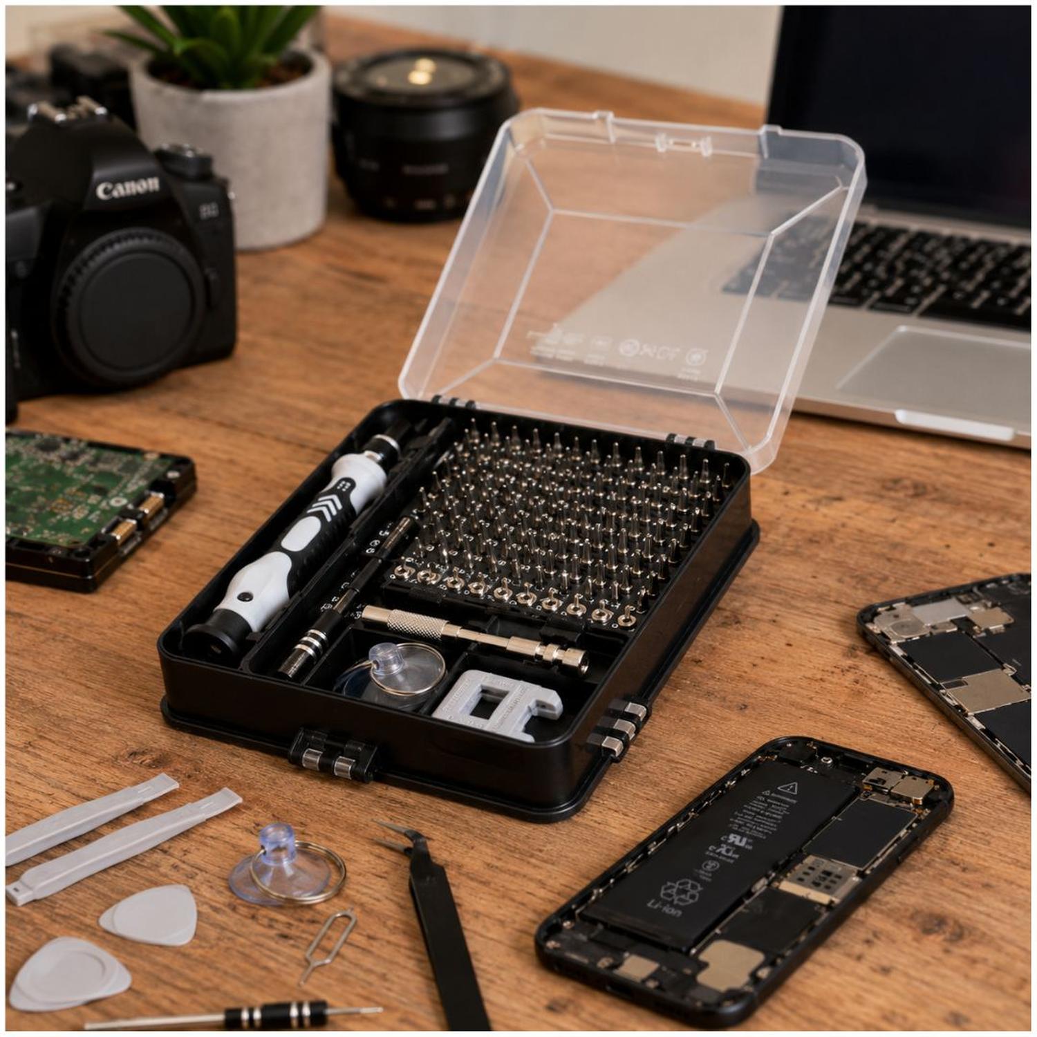 KIT DESTORNILLADOR 115 PIEZAS CON 98 PUNTAS MAGNÉTICAS DE PRECISIÓN MULTIUSOS - 3