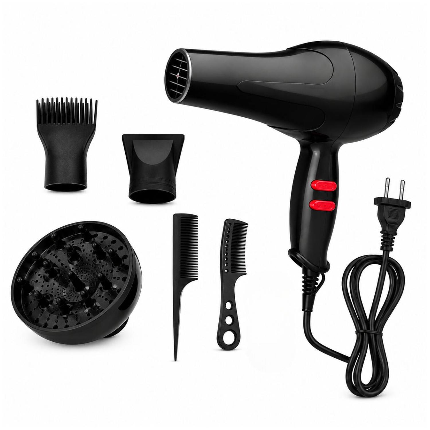 SECADORA DE CABELLO 80173 PROFESIONAL 6000W 5 EN 1 CON DIFUSOR AIRE FRÍO Y CALIENTE - 1