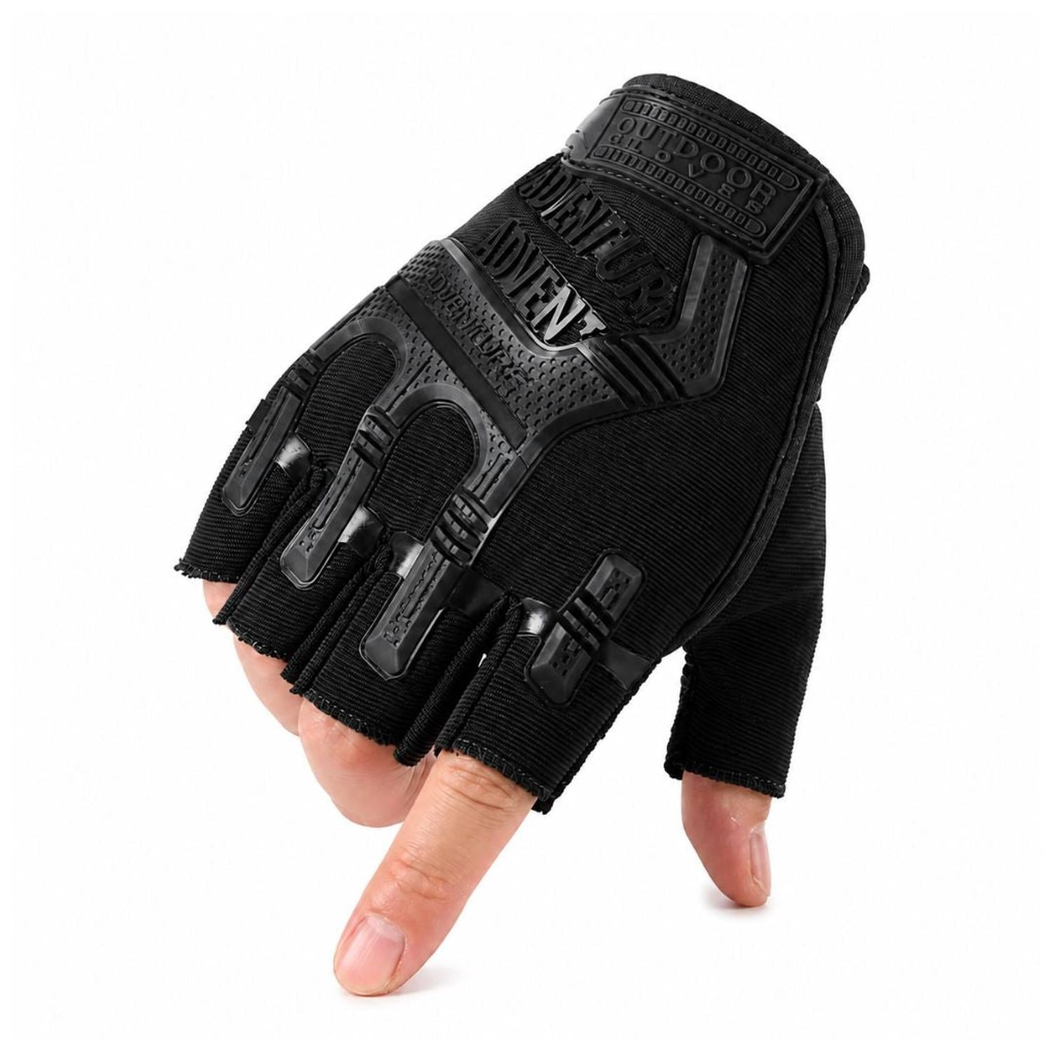 GUANTES TÁCTICAL PARA MOTO OUTDOOR ADVENTURE ANTIDESLIZANTES PROTECCIÓN PVC - 1