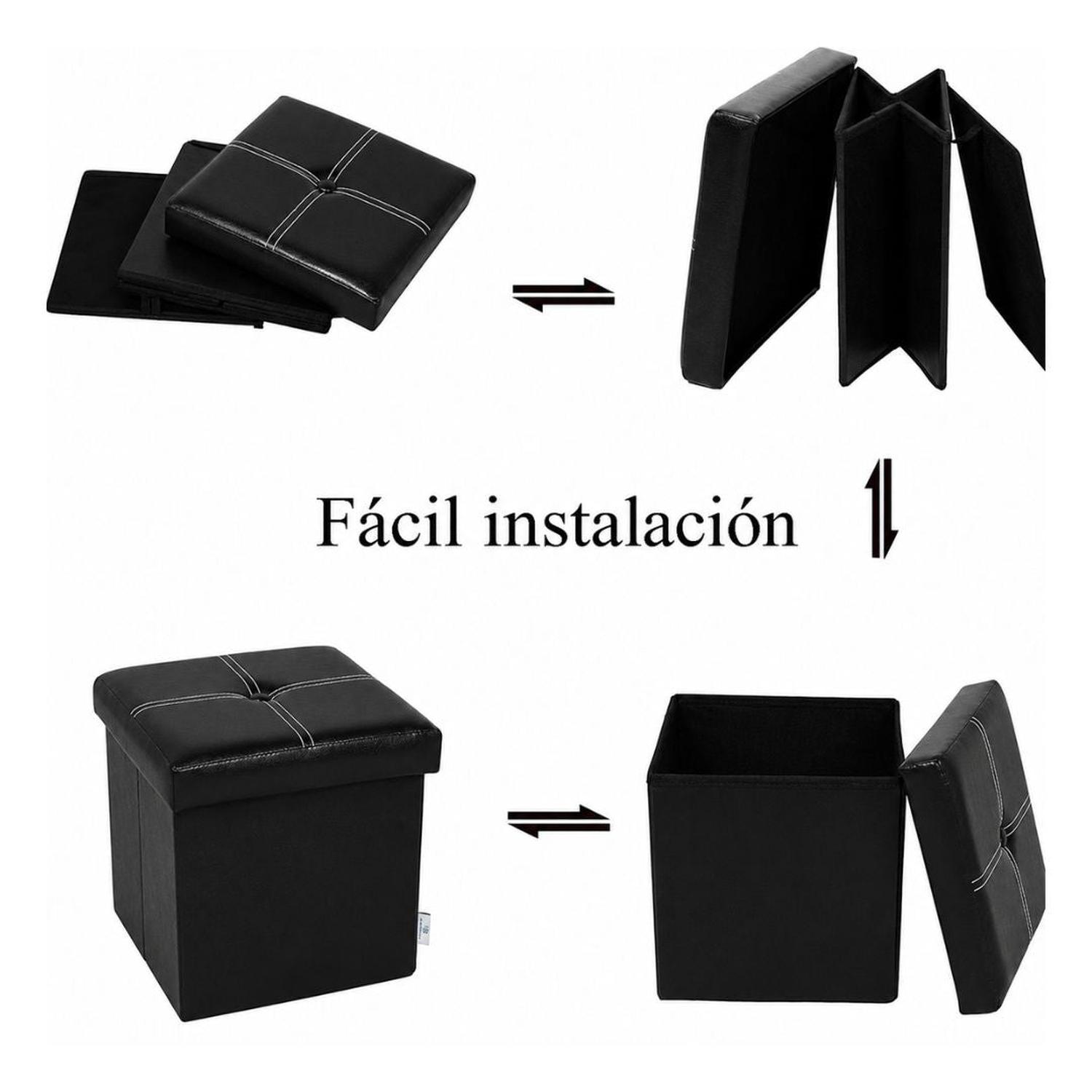 BANCO ORGANIZADOR MULTIFUNCIONAL PLEGABLE CON ALMACENAMIENTO Y ASIENTO ACOLCHADO - 7
