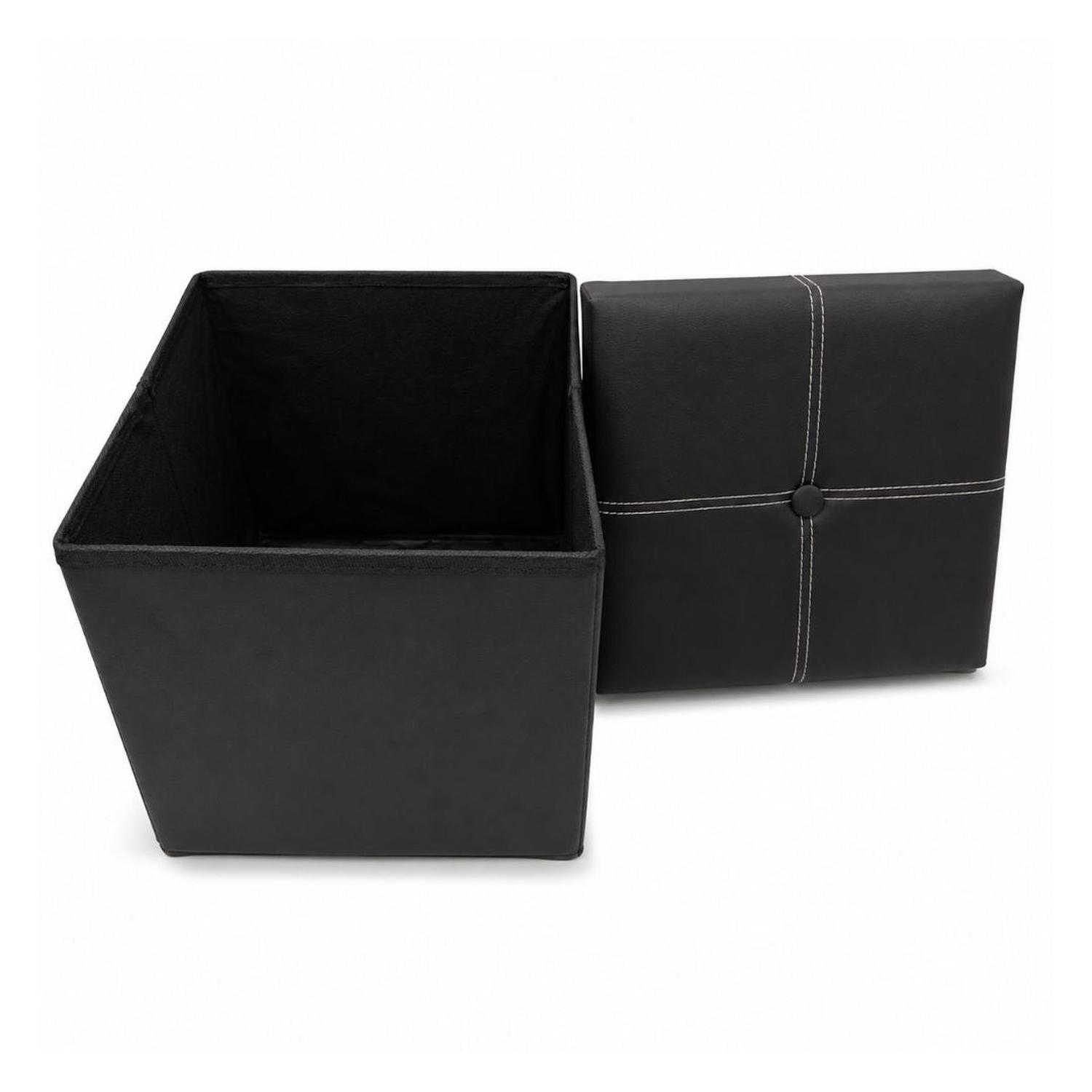BANCO ORGANIZADOR MULTIFUNCIONAL PLEGABLE CON ALMACENAMIENTO Y ASIENTO ACOLCHADO - 8