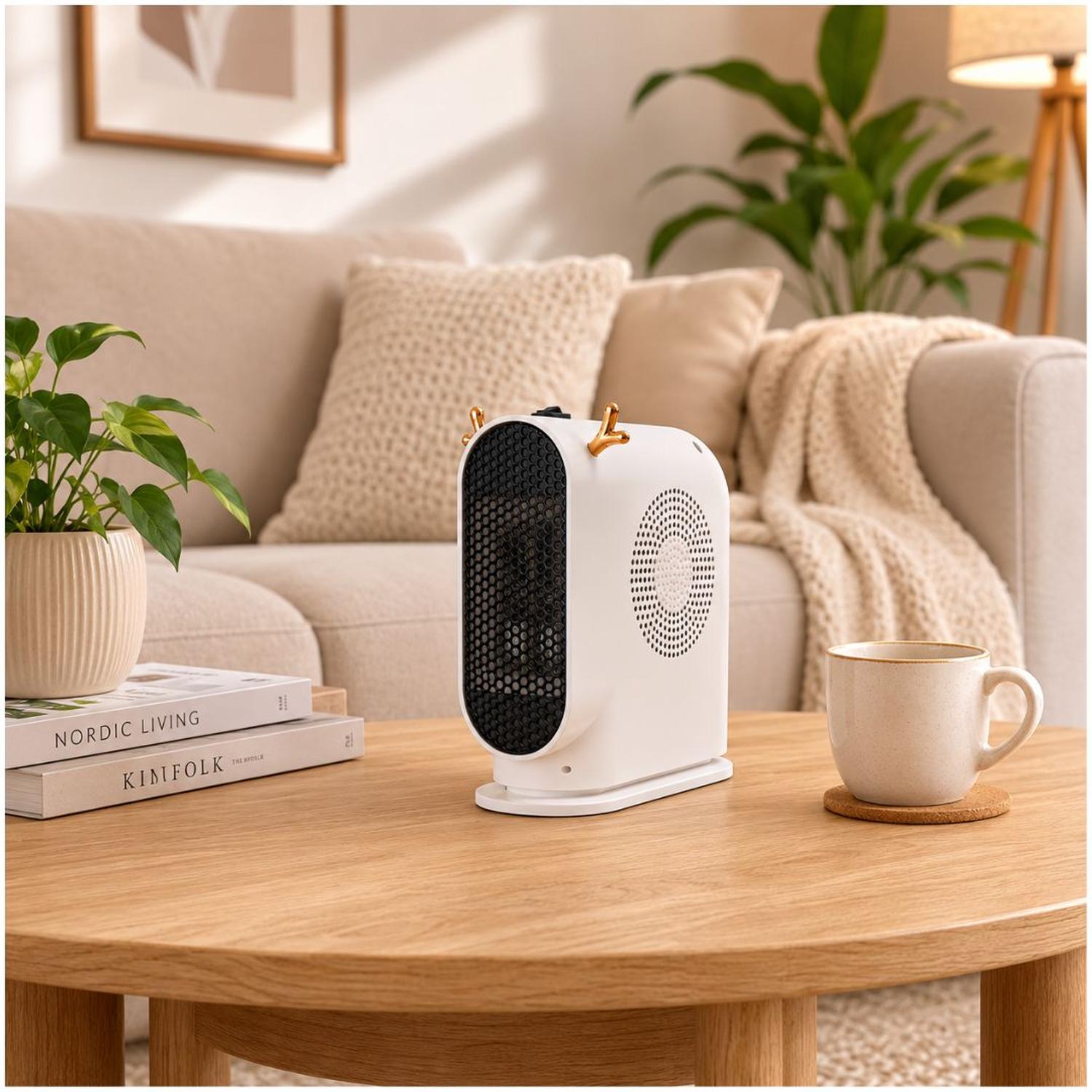 CALEFACTOR ELÉCTRICO PORTÁTIL PTC DE 1000W CALENTAMIENTO CERÁMICO RÁPIDO - 2