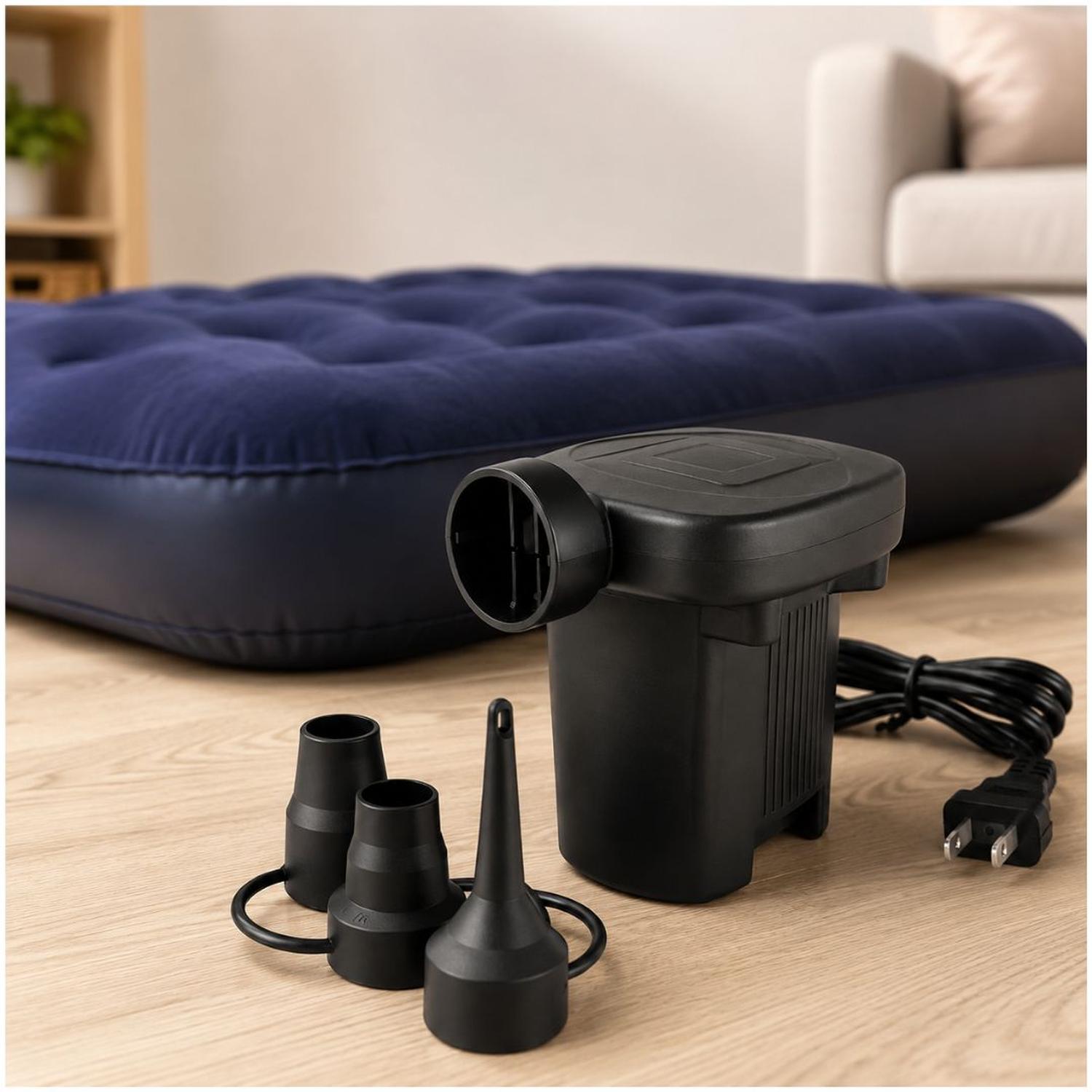 INFLADOR ELÉCTRICO PORTÁTIL HT-196 DE 220V MULTIUSOS COLCHONES PISCINAS GLOBOS - 4