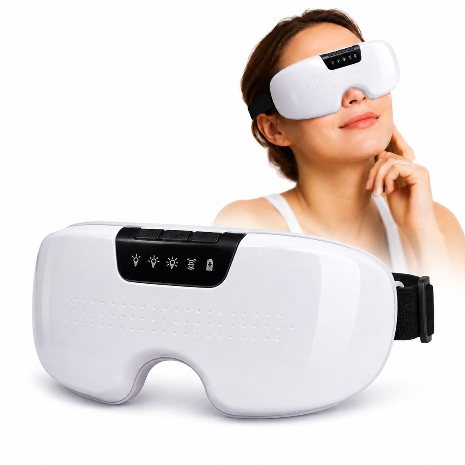 MASAJEADOR DE OJOS ELÉCTRICO INTELIGENTE RECARGABLE CON CALOR TERAPÉUTICO Y VIBRACIÓN - 1