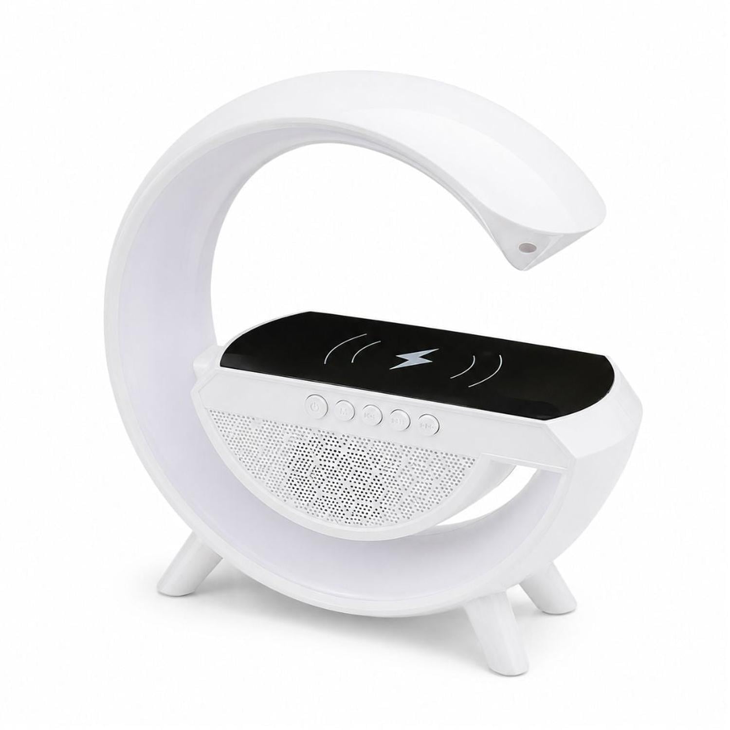 LÁMPARA LED RGB INTELIGENTE 3 EN 1 CARGADOR INALÁMBRICO PARLANTE BLUETOOTH BT2301 - 5
