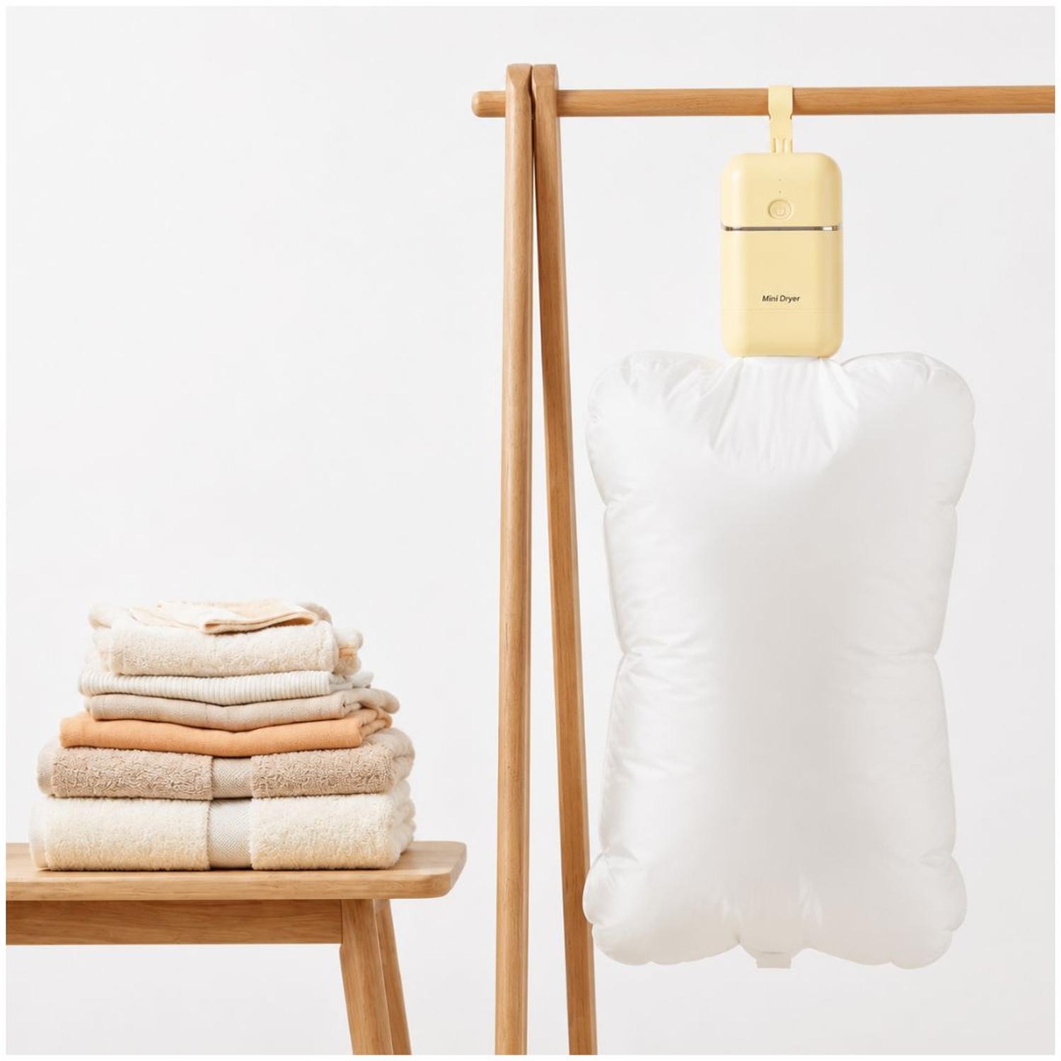MINI SECADORA PORTÁTIL DE ROPA ELÉCTRICA CON LUZ UV PLEGABLE PARA VIAJES HOGAR - 3