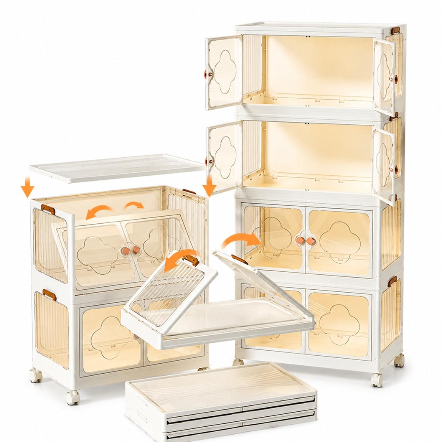 ORGANIZADOR ARMARIO MULTIFUNCIONAL MODULAR PLEGABLE 5 NIVELES 161X60X36CM - 4