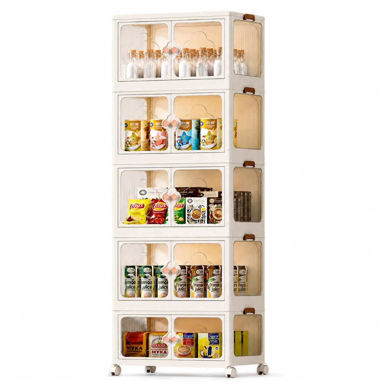 ORGANIZADOR ARMARIO MULTIFUNCIONAL MODULAR PLEGABLE 5 NIVELES 161X60X36CM - 5