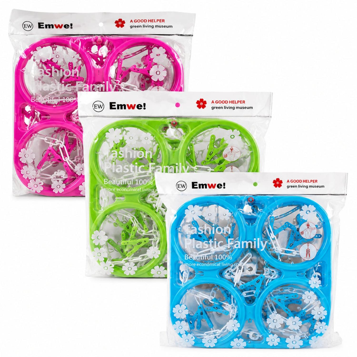 PACK X3 COLGADOR PERCHERO PLEGABLE PARA MEDIAS Y ROPA INTERIOR CON 48 GANCHOS - 7