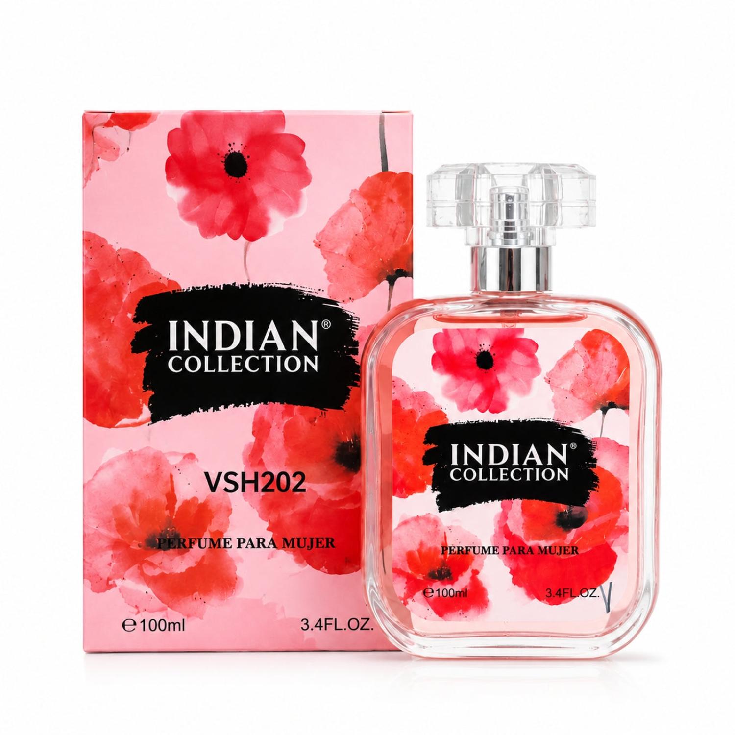 PERFUME PARA MUJER 100ML INDIAN COLLECTION VSH202 FRAGANCIA FLORAL - 5