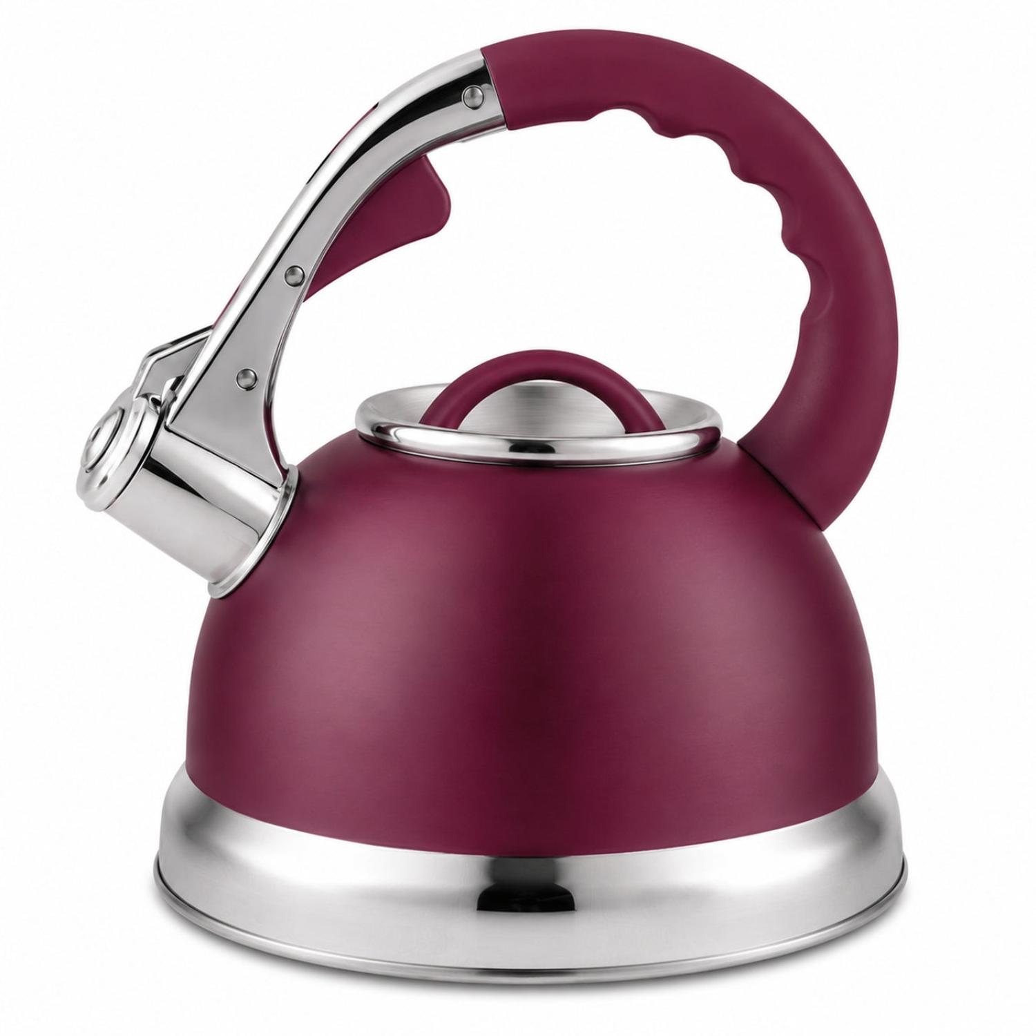 TETERA SILBADORA KAISA VILLA 3.5L DE ACERO INOXIDABLE FONDO 3 CAPAS PARA INDUCCIÓN TAMAÑO M - 1
