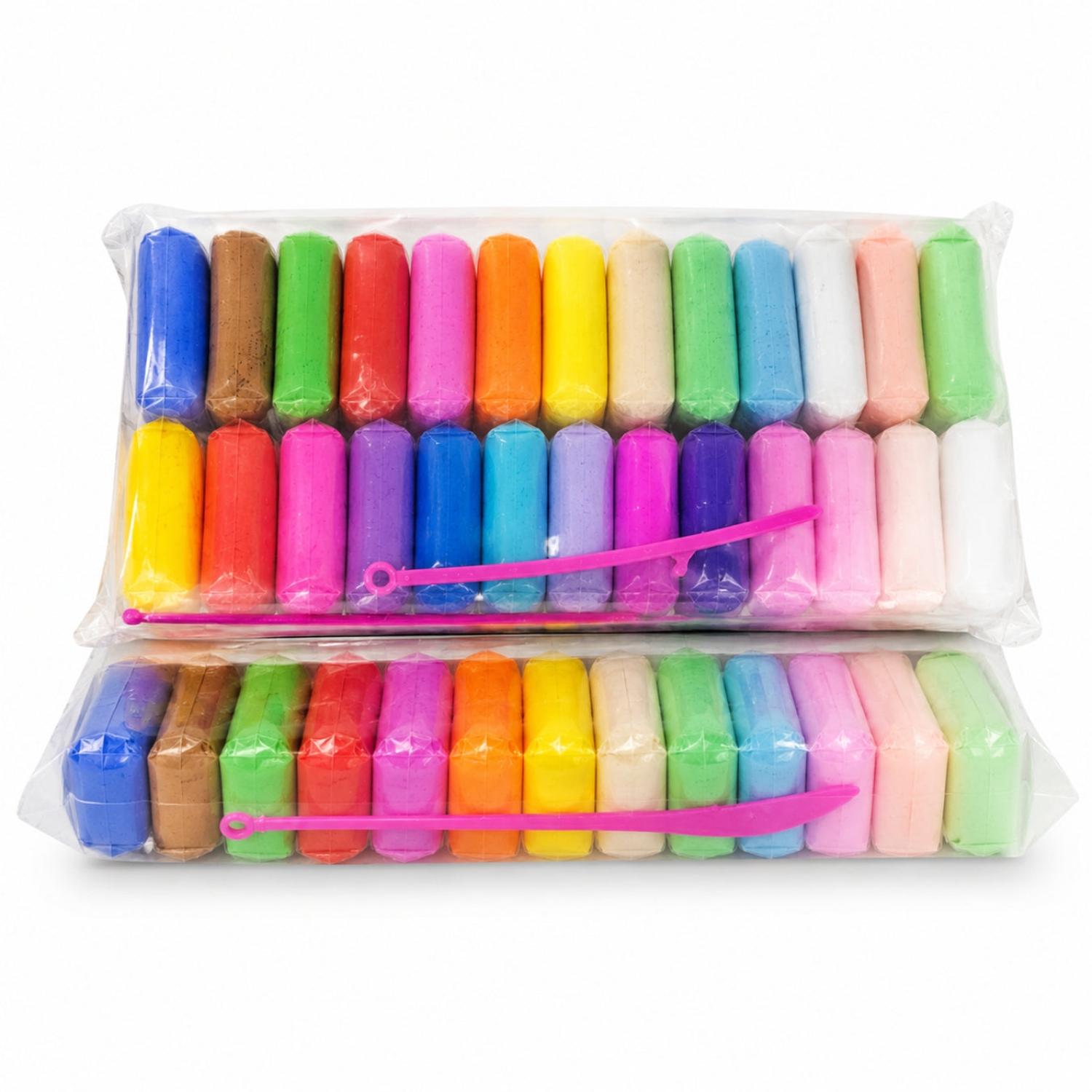 PACK X72 MASAS PLASTILINA COLORES VARIADOS CON HERRAMIENTAS PARA MOLDEAR - 5