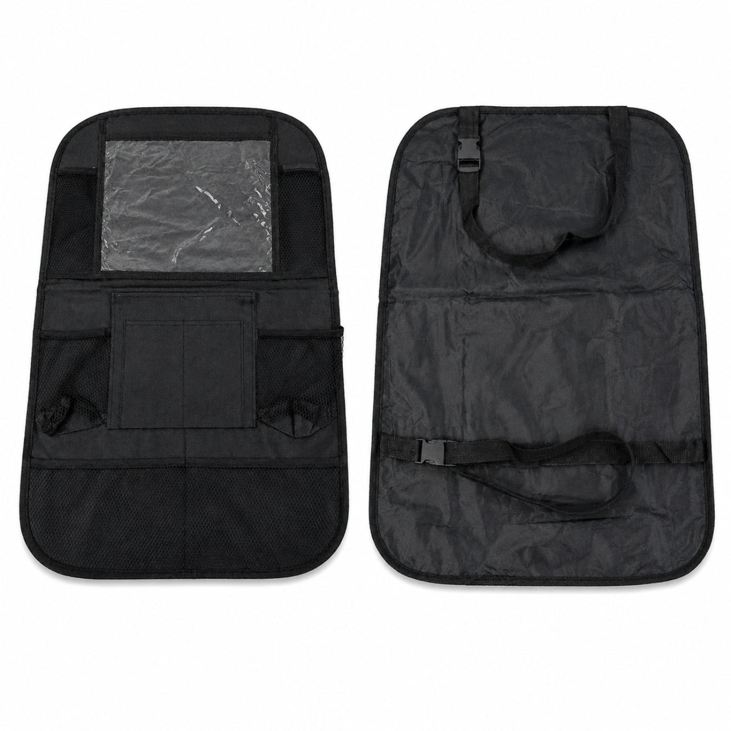 ORGANIZADOR MULTIFUNCIONAL PARA ASIENTO DE AUTO CON PORTA TABLET Y MÚLTIPLES BOLSILLOS - 6