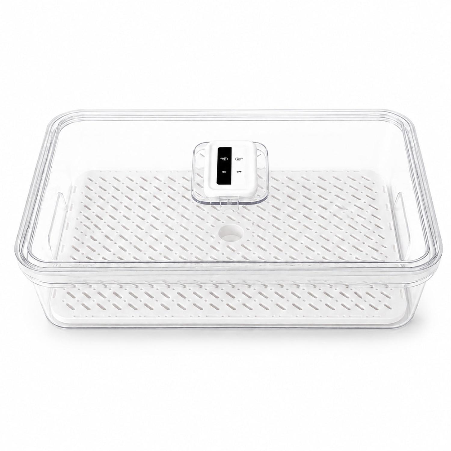 CAJA ORGANIZADOR ALMACENAMIENTO CONSERVADOR DE ALIMENTOS PARA REFRIGERADORA - 7