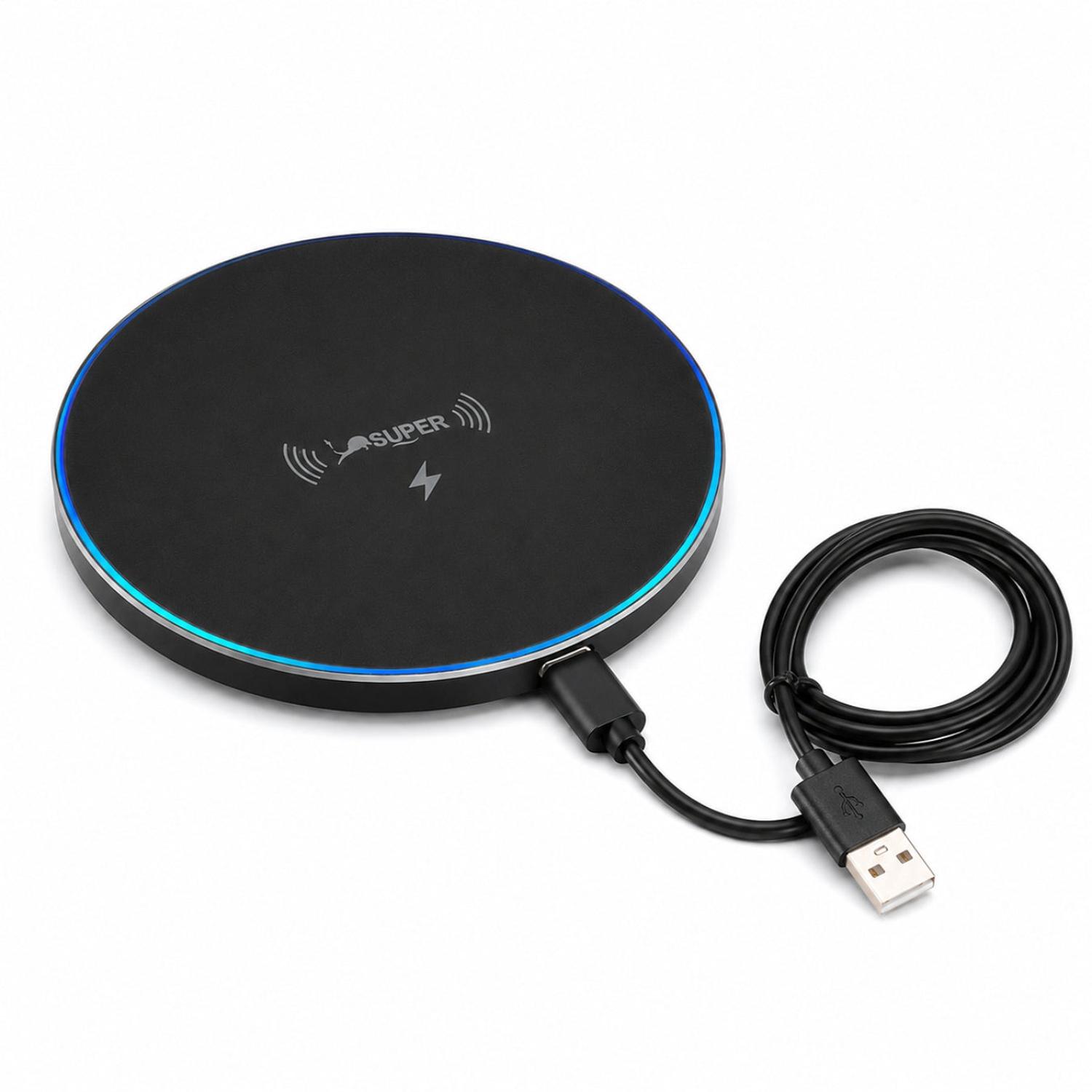 CARGADOR INALÁMBRICO RGB CR43 DE 20W DE CARGA RÁPIDA PARA SMARTPHONE - 6
