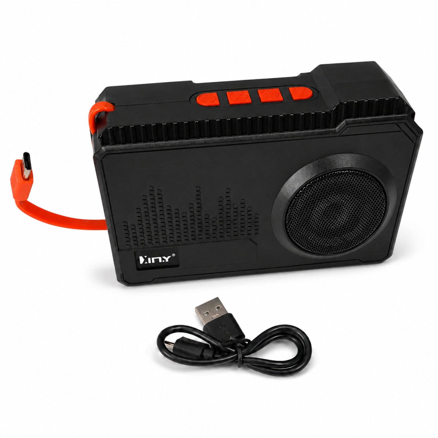 PARLANTE BLUETOOTH SOLAR XY-S6350 CON POWER BANK 8000MAH Y SOPORTE PARA CELULAR - 6