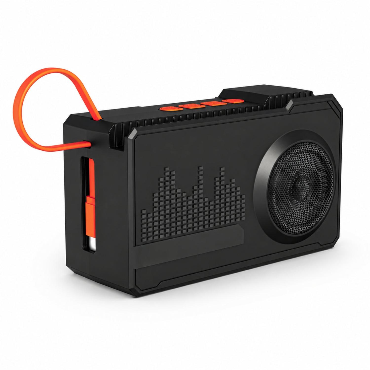 PARLANTE BLUETOOTH SOLAR XY-S6350 CON POWER BANK 8000MAH Y SOPORTE PARA CELULAR - 7