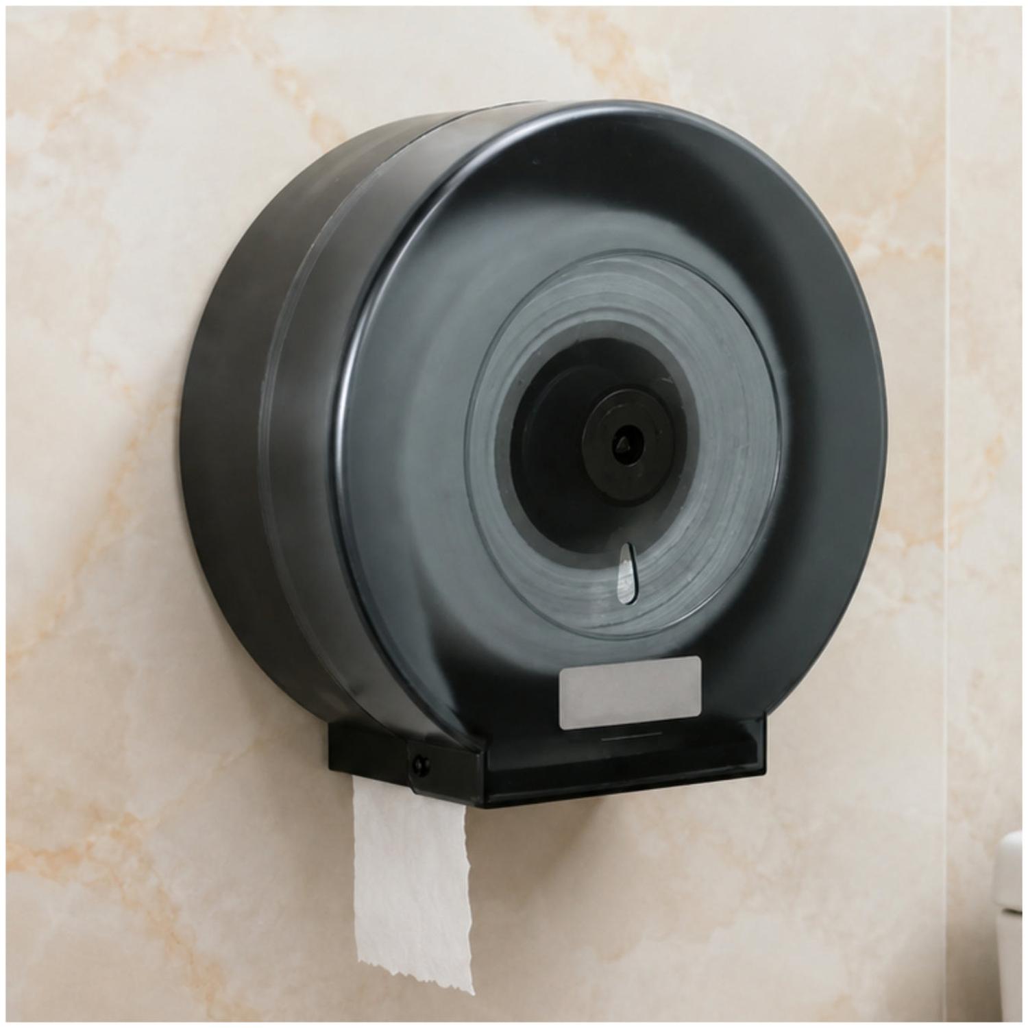 DISPENSADOR DE PAPEL HIGIÉNICO JUMBO DE PARED CON VISOR Y CIERRE DE SEGURIDAD - 2