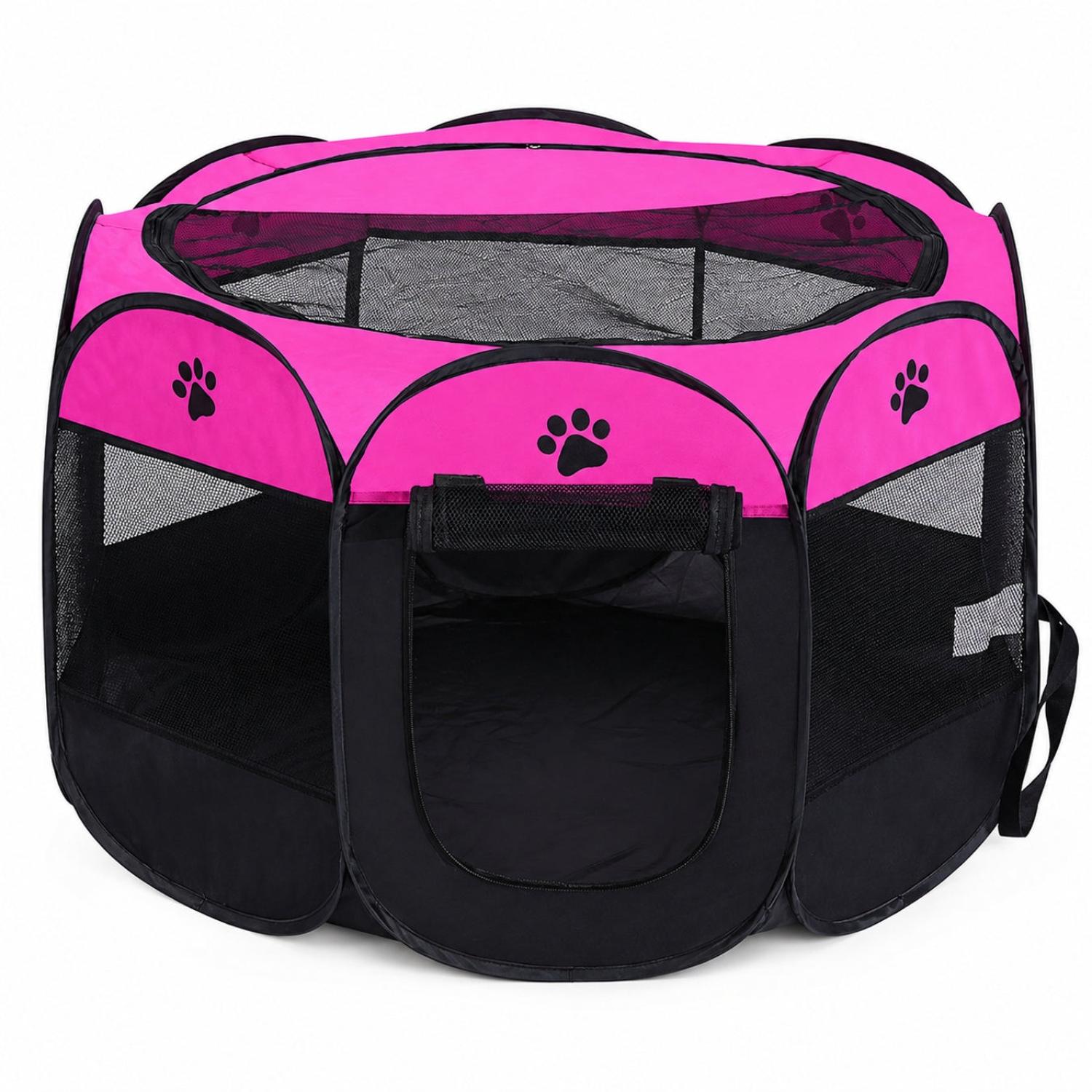 CORRAL CAMA PARA GATOS PERROS CASA PARA MASCOTAS PLEGABLE 58X90X90CM - 5