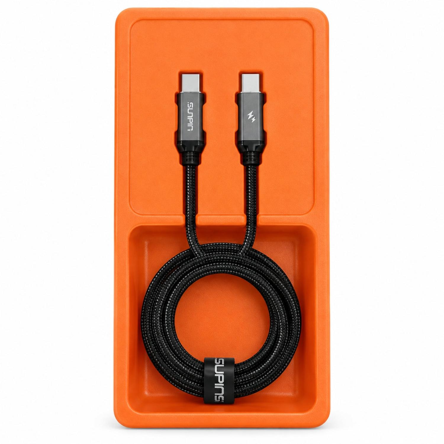CABLE TRENZADO 1 METRO USB-C A USB-C SUNPIN CARGA RÁPIDA 67W - 5