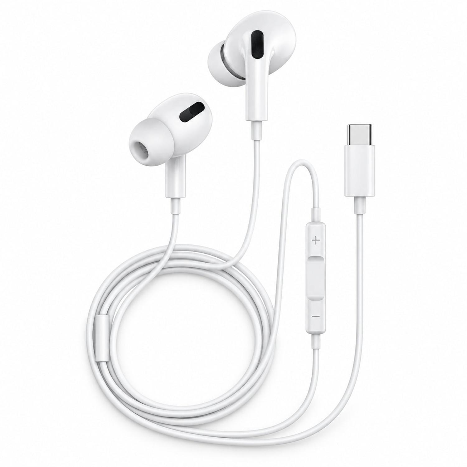 AUDÍFONOS IN-EAR USB TIPO C IP16S CON CONTROL INTEGRADO Y SONIDO HD - 1