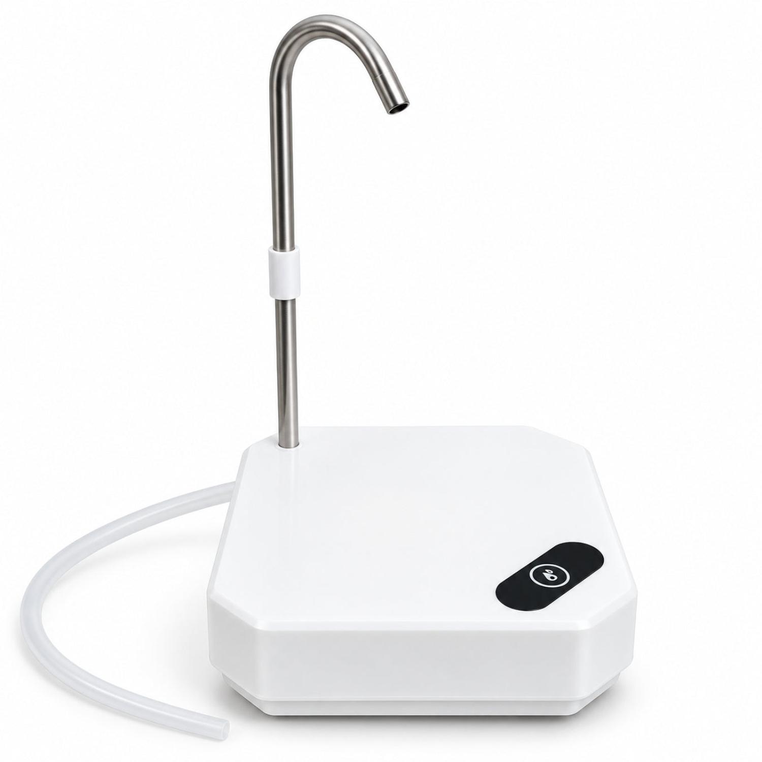 DISPENSADOR DE AGUA ELÉCTRICO RECARGABLE USB TIPO-C CON BASE Y CAÑO DE ACERO - 5