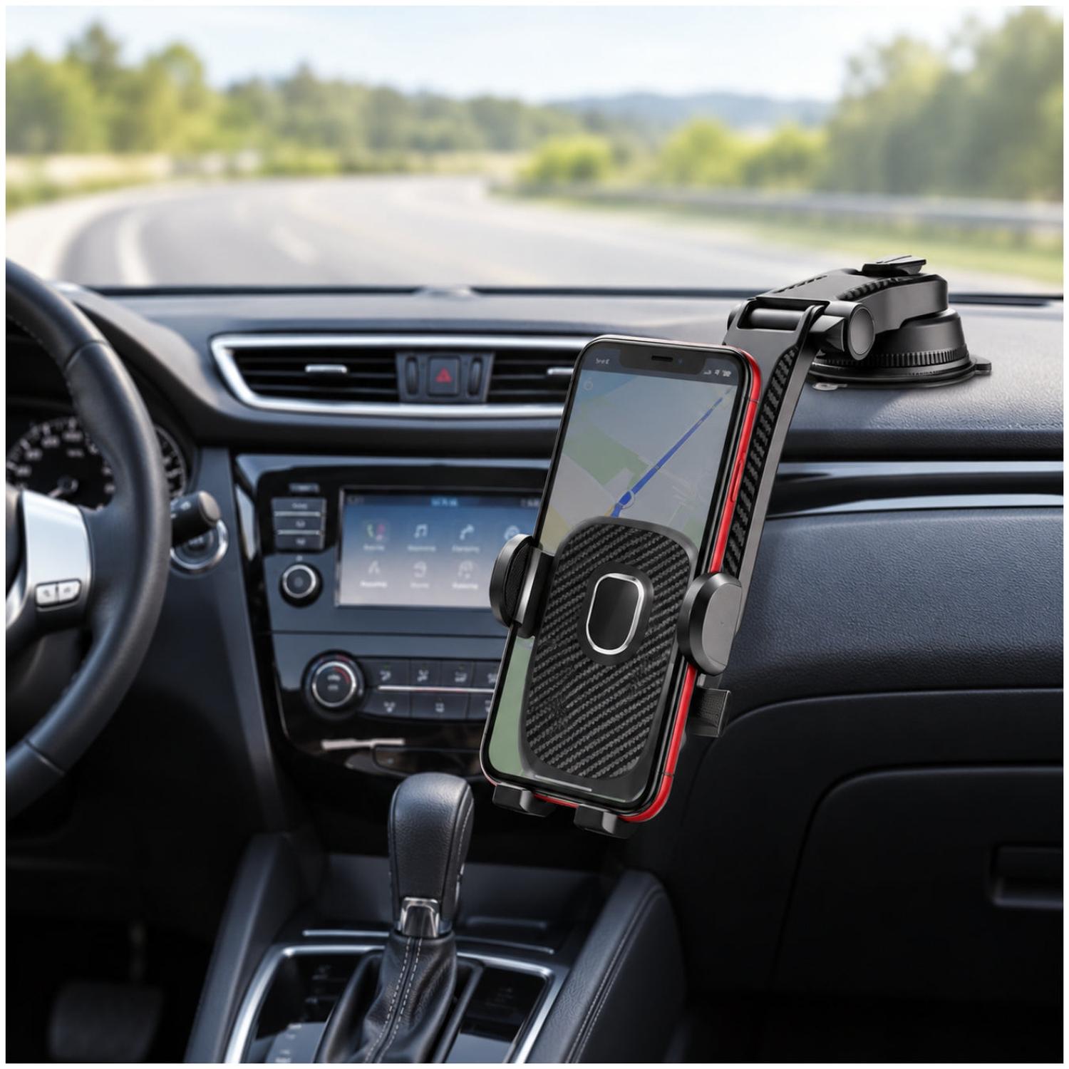 SOPORTE PARA CELULAR DE AUTO 360° CON VENTOSA Y BRAZO AJUSTABLE YD-84 - 5