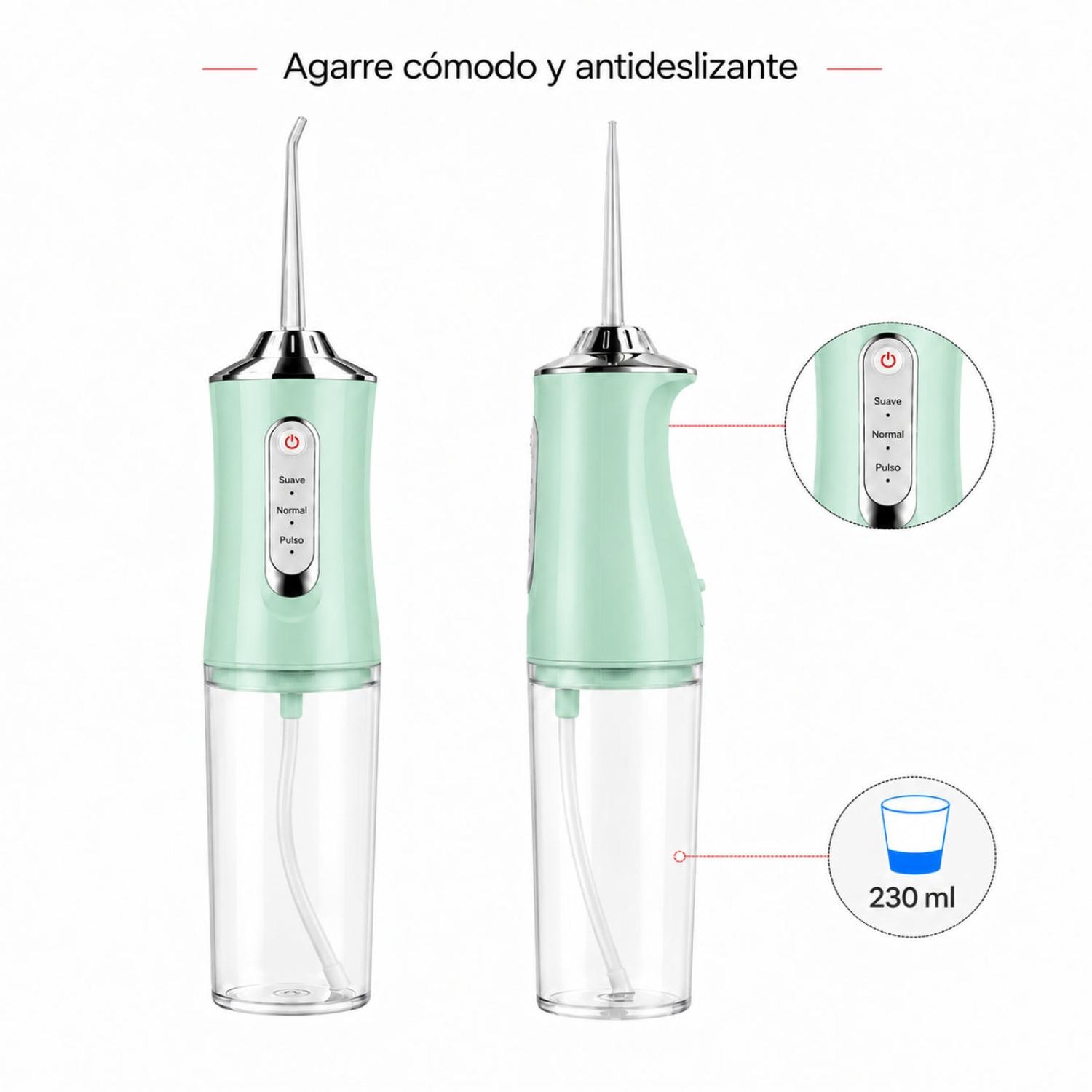 IRRIGADOR ORAL BUCAL PARA LIMPIEZA DENTAL PORTÁTIL INALÁMBRICO - 4