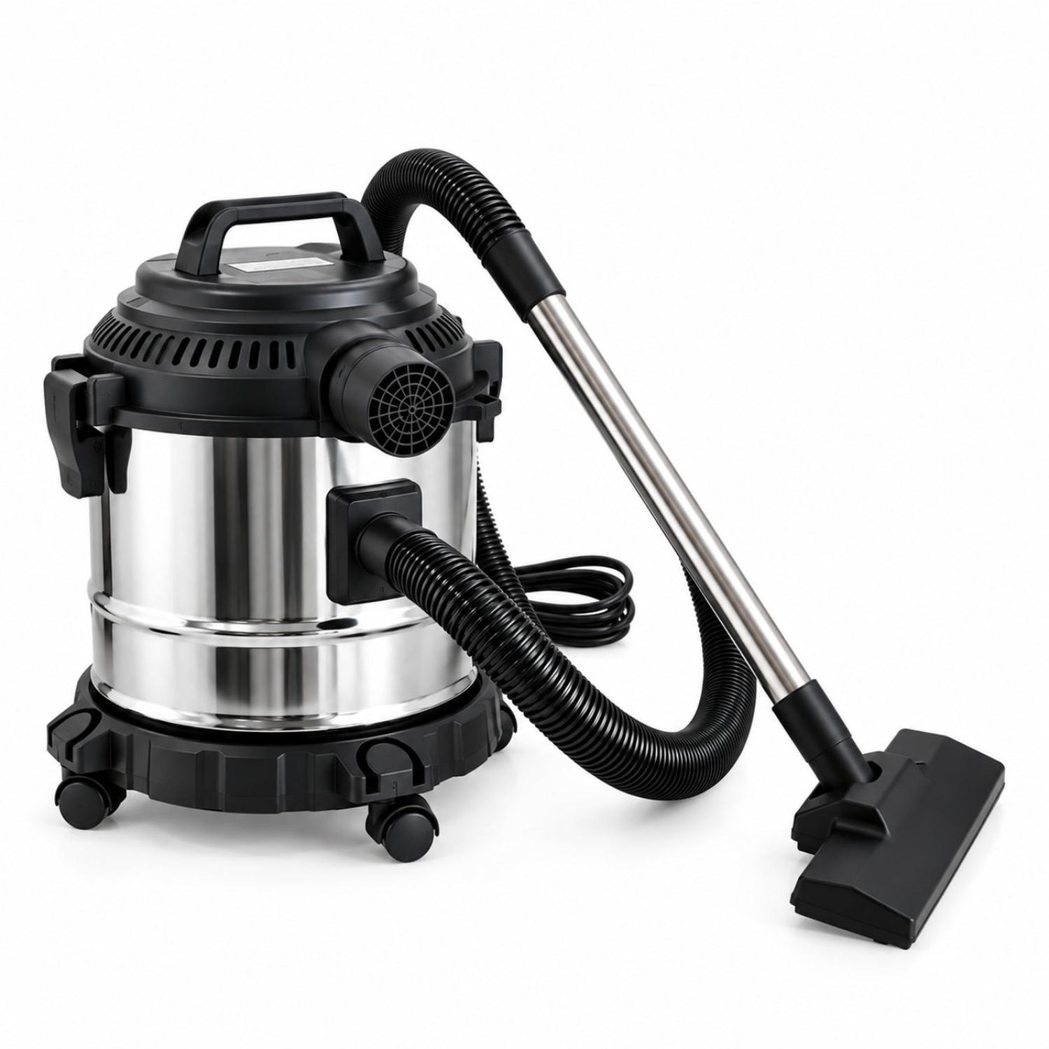 ASPIRADORA MULTIUSO 35L ACERO INOXIDABLE 5800W PARA SÓLIDOS Y LÍQUIDOS CON FILTRO HEPA - 6