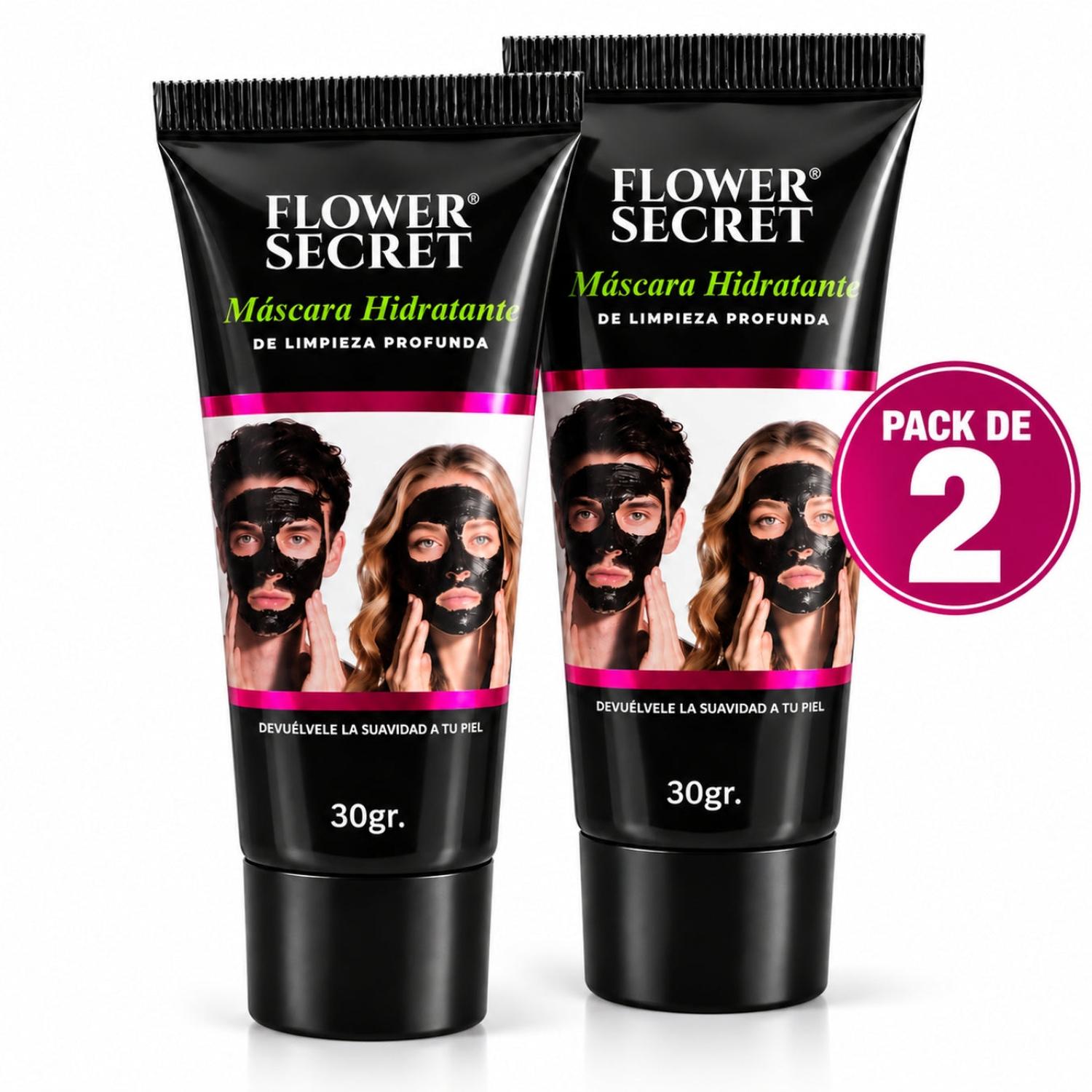 PACK X2 MASCARILLA FACIAL NEGRA PEEL OFF HIDRATANTE LIMPIEZA PROFUNDA 60G - 1