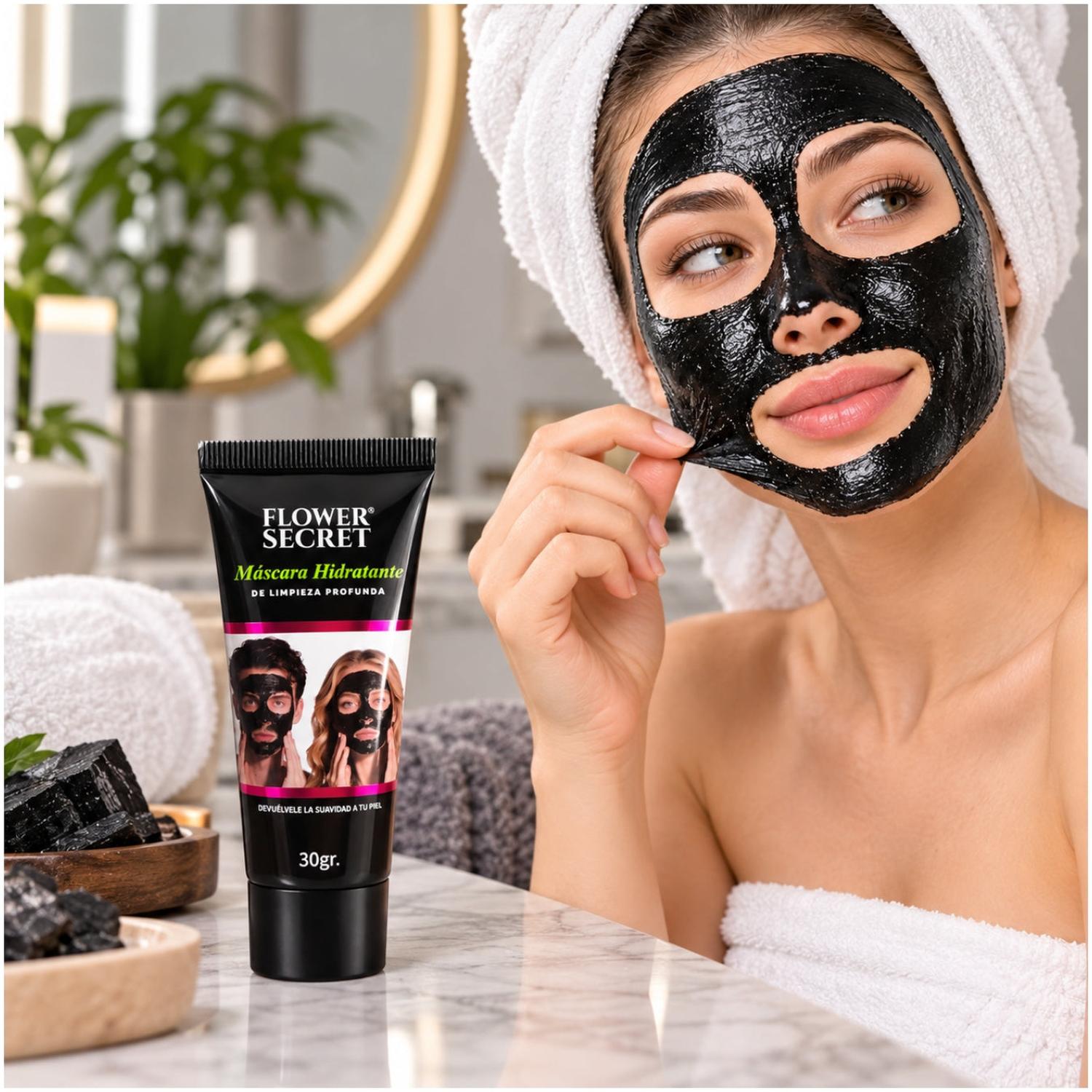 PACK X2 MASCARILLA FACIAL NEGRA PEEL OFF HIDRATANTE LIMPIEZA PROFUNDA 60G - 3