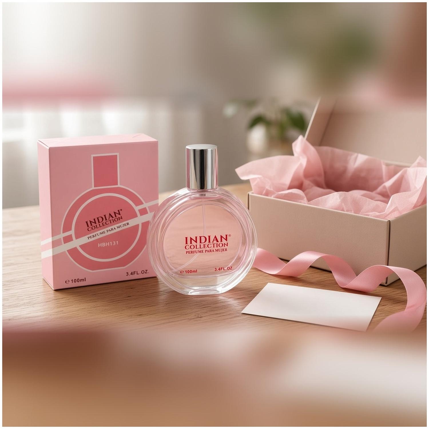 PERFUME PARA MUJER INDIAN COLLECTION HBH131 100 ML EN FRASCO DE VIDRIO CON ATOMIZADOR SPRAY - 5