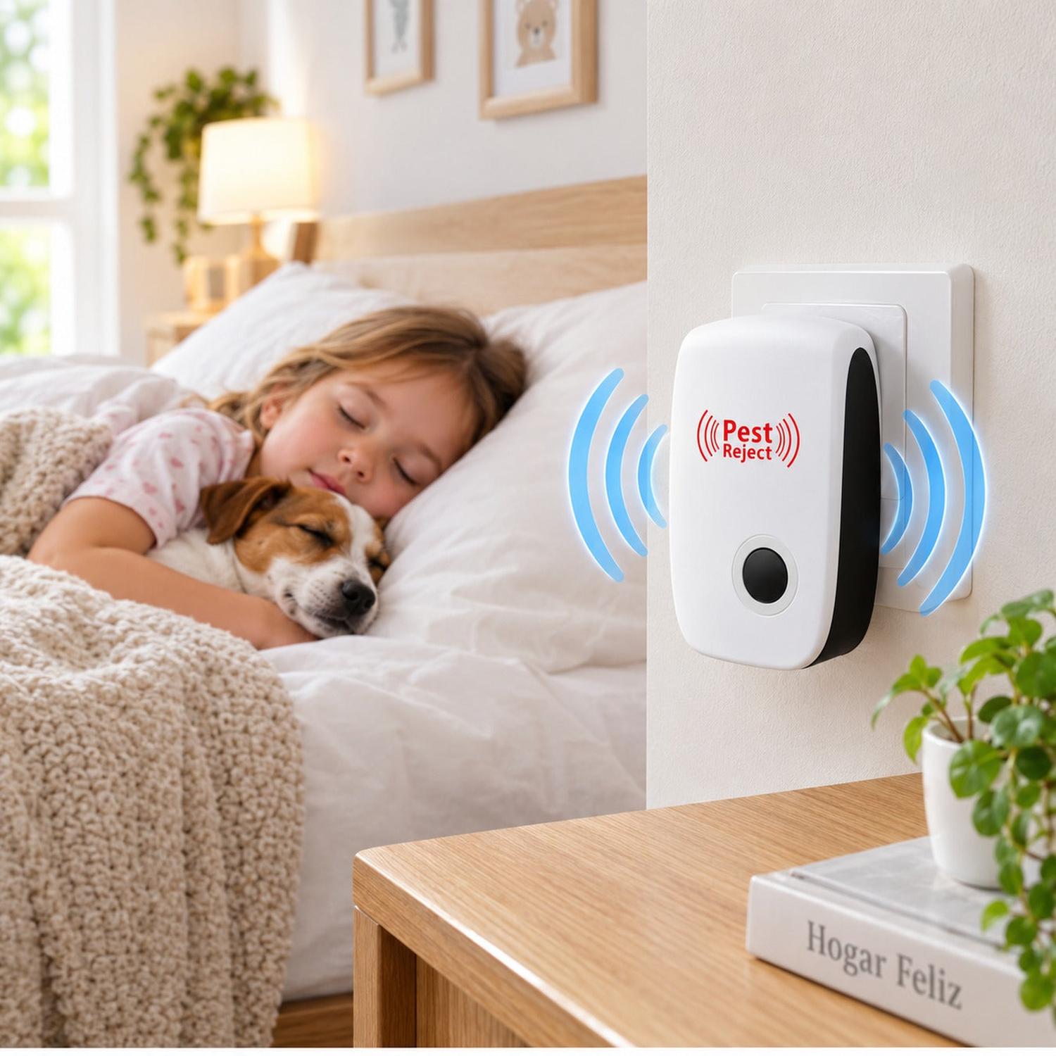 PACK X2 REPELENTE ELÉCTRICO 3W ECOLÓGICO ULTRASÓNICO DE PLAGAS INSECTOS ANTI ROEDORES - 3