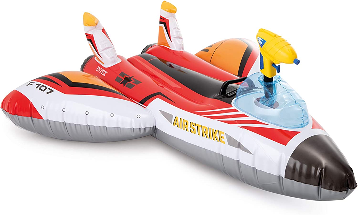 Barco Pirata Inflable Con Pistola De Agua – Flotador Para Piscina Con Asiento Y Agujeros Para Piernas, Para Niños De 3 A 12 Años