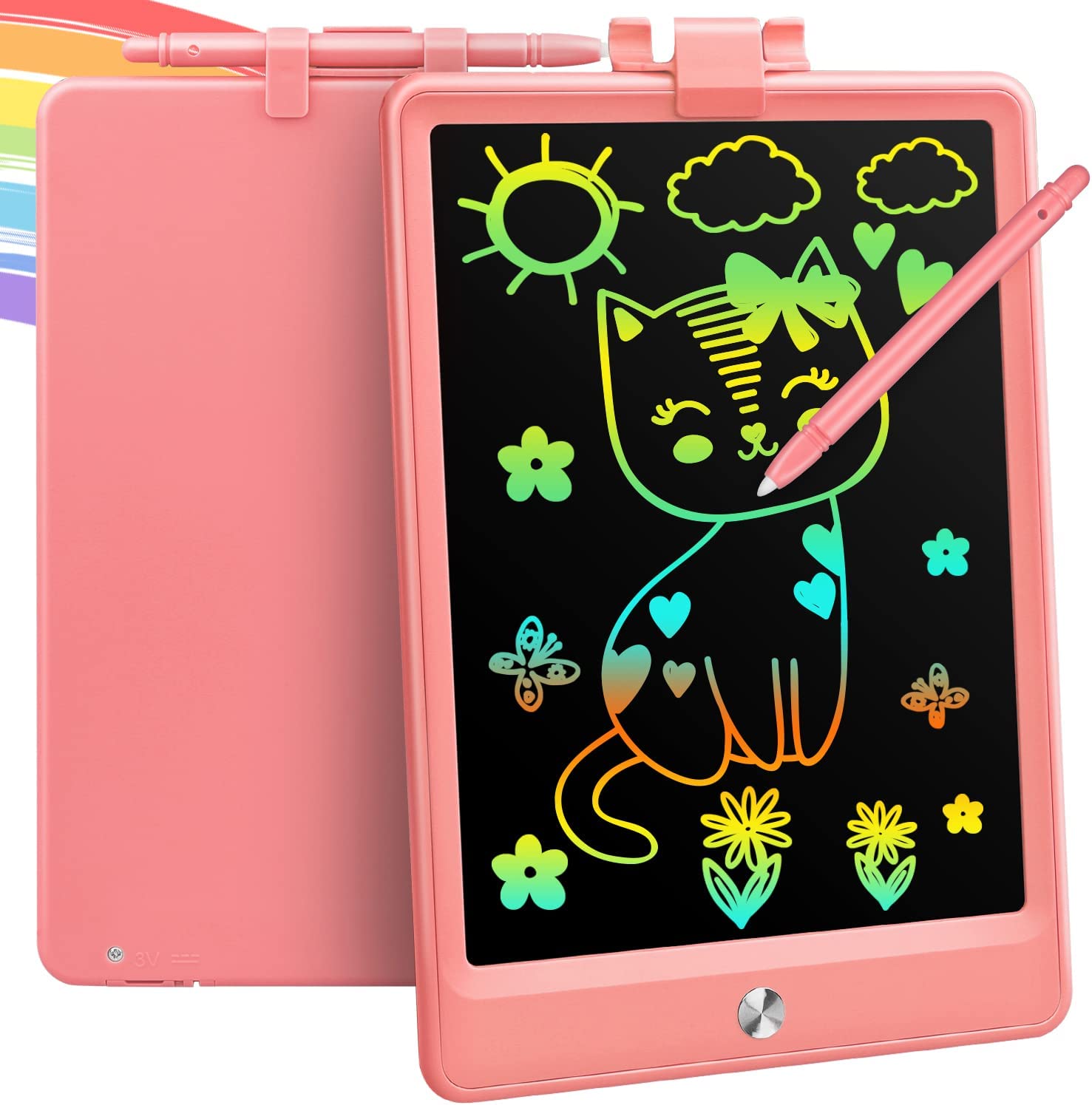 Tableta De Escritura LCD De 12 Pulgadas – Pizarra Electrónica Reutilizable Para Dibujar Y Escribir, Regalo Educativo Para Niños De 3 A 8 Años