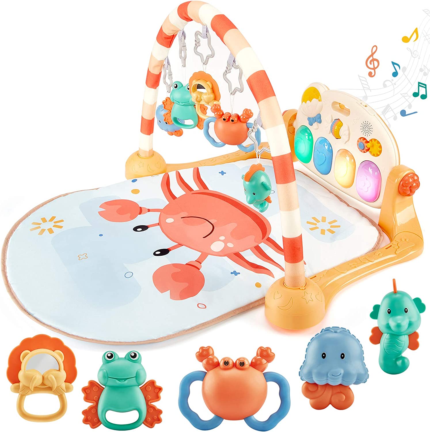 Arbolisse Set De Juguetes Musicales De Madera Para Bebés De 3 A 12 Meses – 5 Instrumentos Montessori, Sonajeros Y Maracas, Regalo Original Para Niños De 1 Año