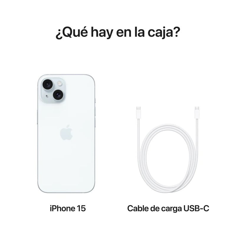 IPHONE 15 128GB SIM FISICO + ESIM - BLUE - 4