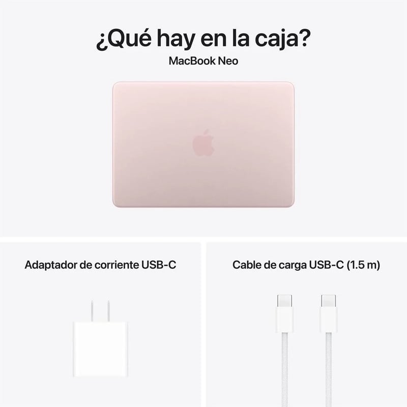 MACBOOK NEO 13 CHIP A18 PRO 8GB RAM 512B SSD TOUCH ID TECLADO INGLES - BLUSH - 4