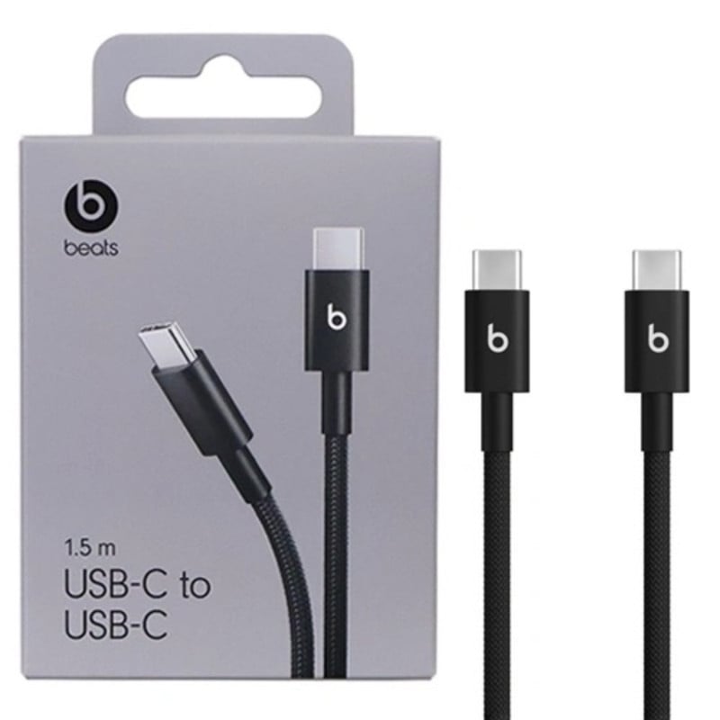 BEATS CABLE 1.5 METROS WOVEN CONEXION USB-C A USB-C 60W BOLT BLACK - 1