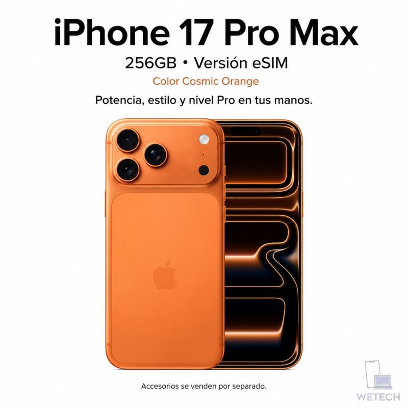 IPHONE 17 PRO MAX ESIM 256GB - COSMIC ORANGE - 1