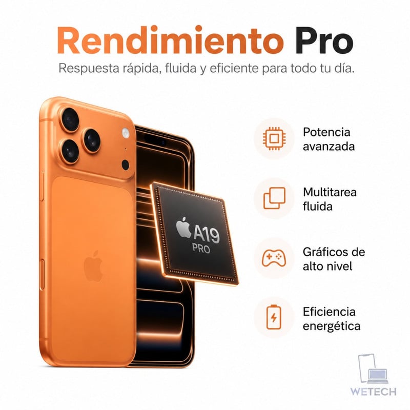 IPHONE 17 PRO MAX ESIM 256GB - COSMIC ORANGE - 2