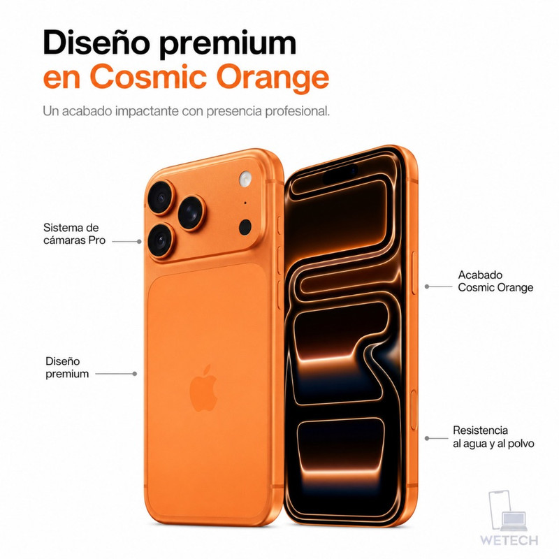 IPHONE 17 PRO MAX ESIM 256GB - COSMIC ORANGE - 5